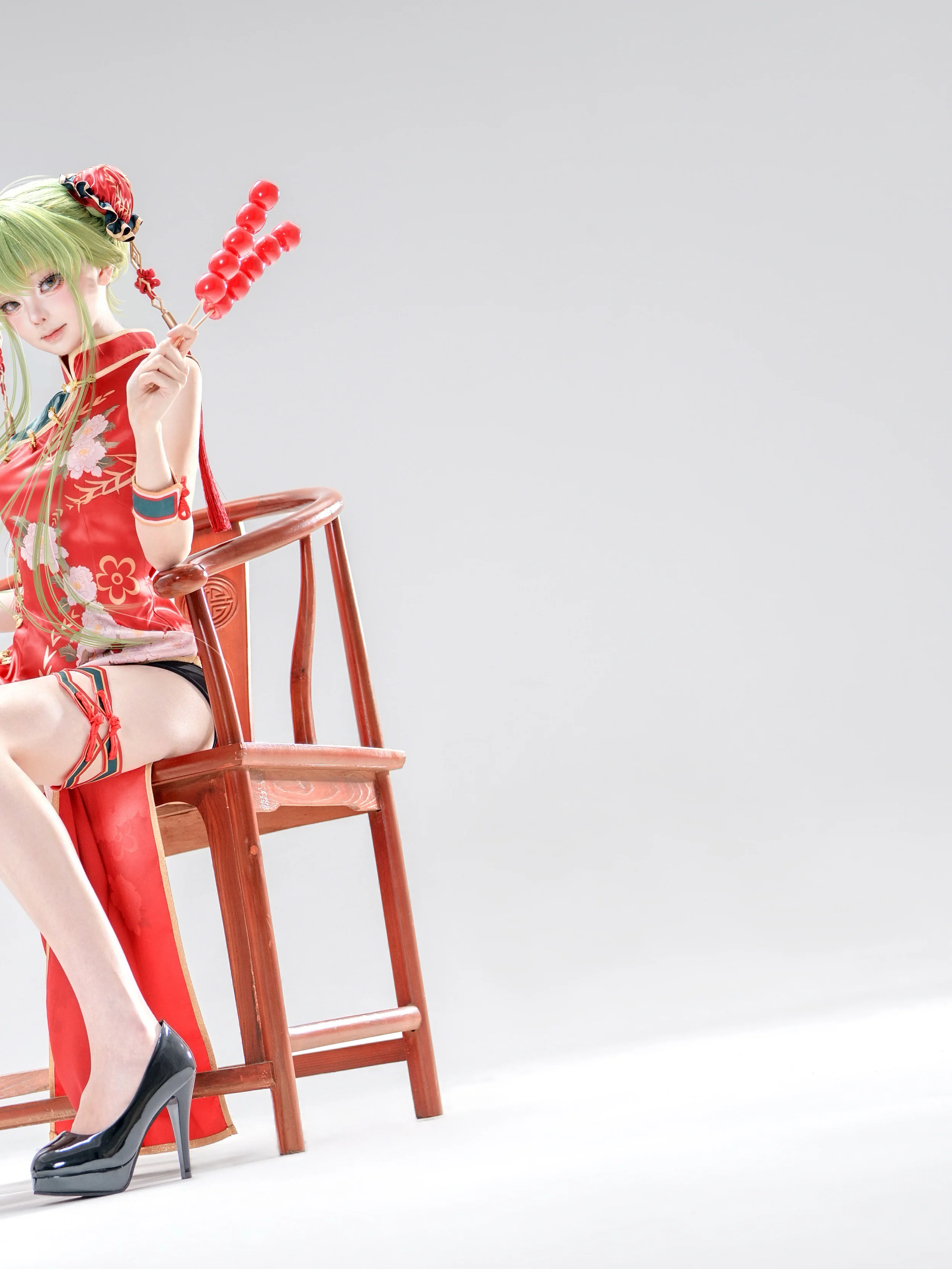 【C.C.cos】反叛的鲁路修，红旗袍与糖葫芦的午后 - 第 3 张