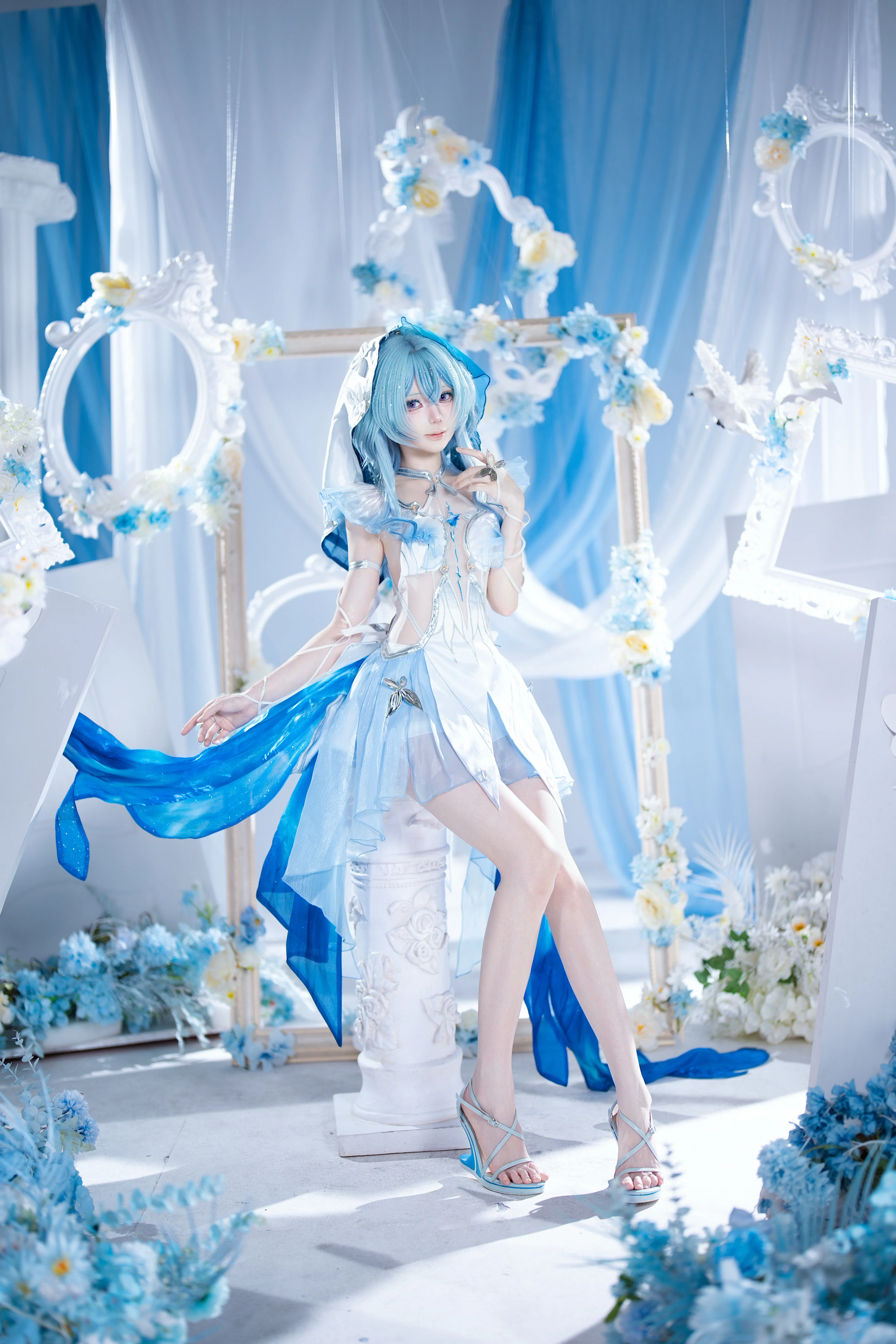 【守岸人cos】鸣潮中的深海守望，那一抹清冷的冰蓝 - 第2张