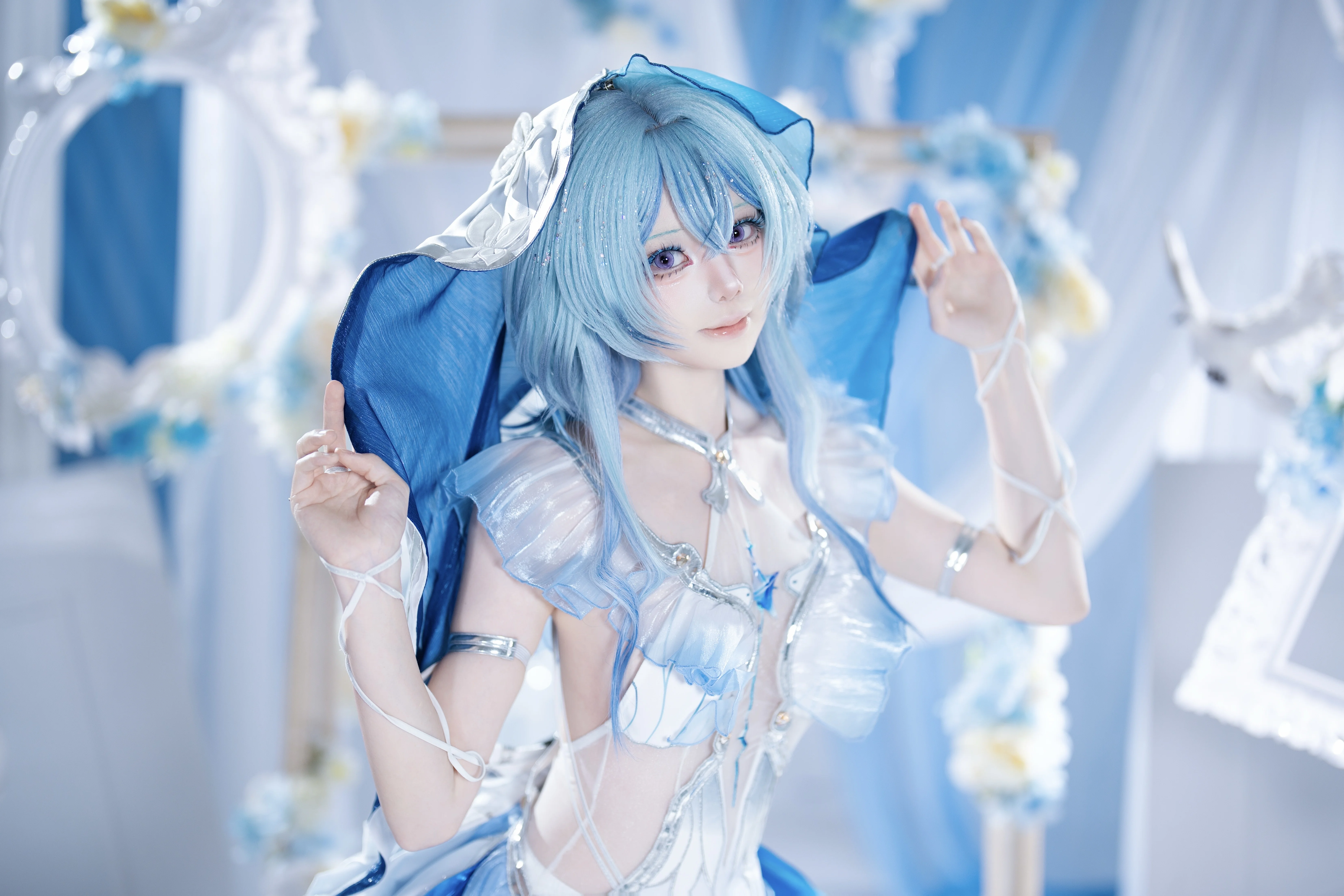 【守岸人cos】鸣潮中的深海守望，那一抹清冷的冰蓝 - 第3张