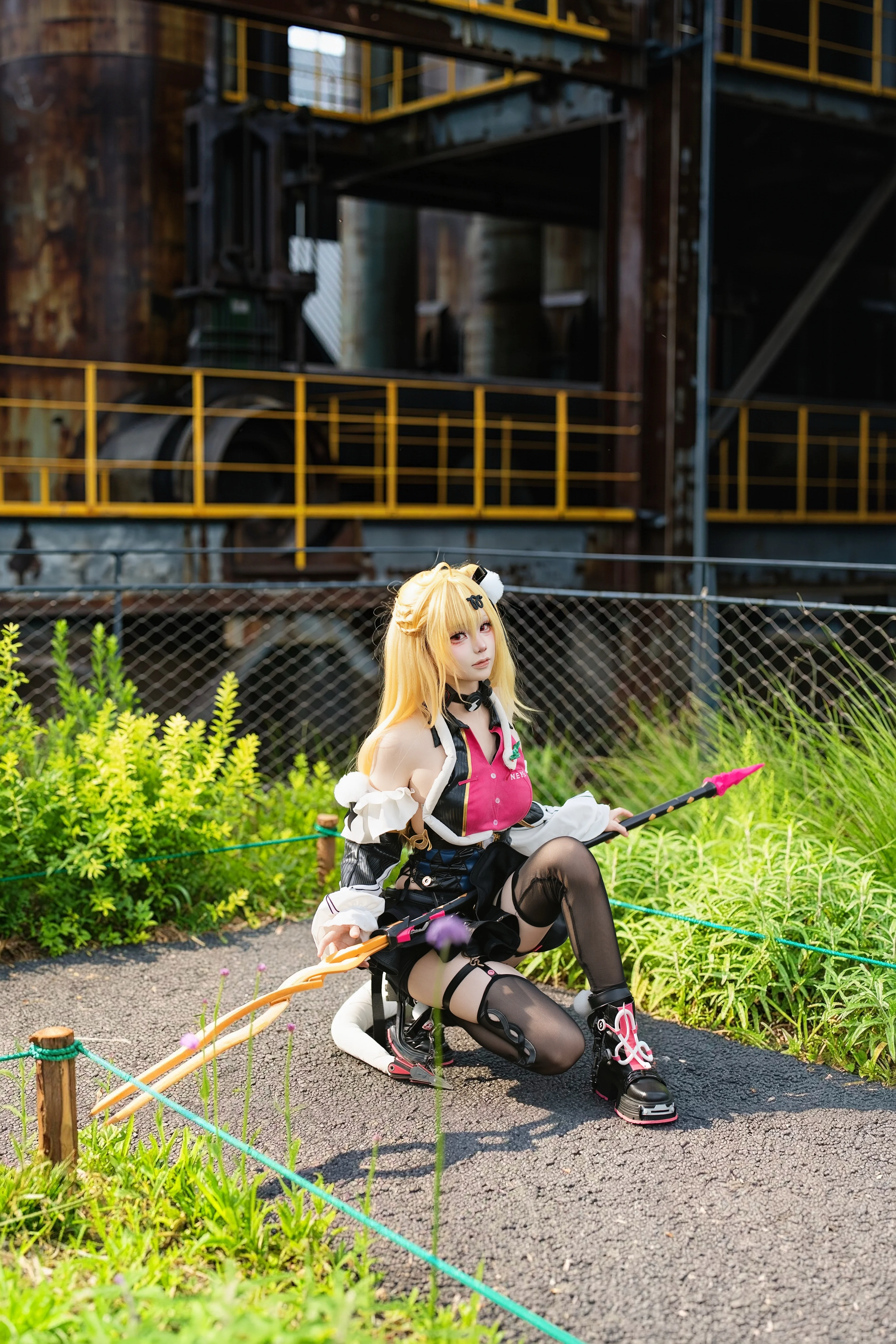 【希希芙cos】绝区零工业废土中的粉黑格调 - 第 4 张