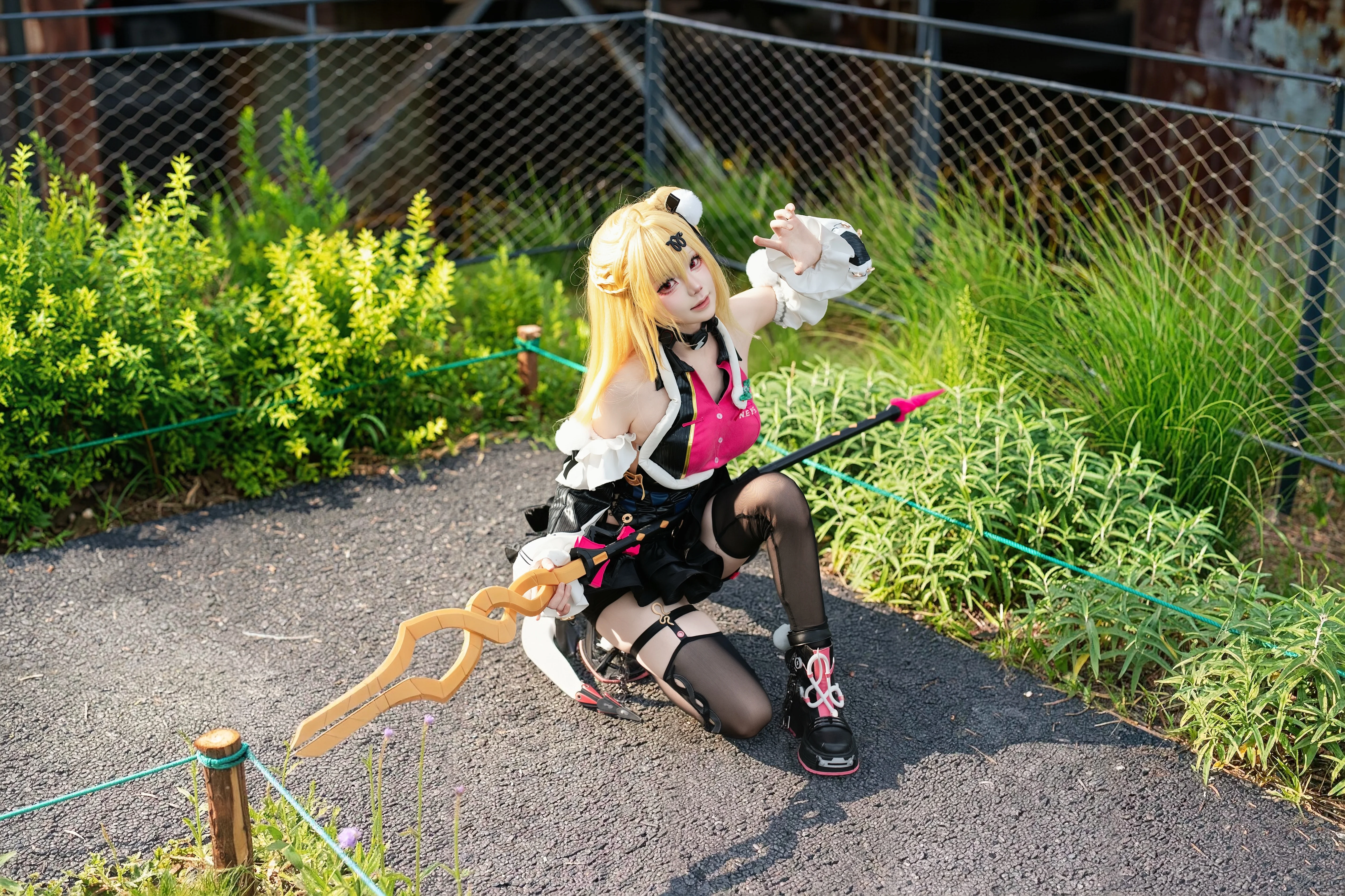 【希希芙cos】绝区零工业废土中的粉黑格调 - 第 5 张