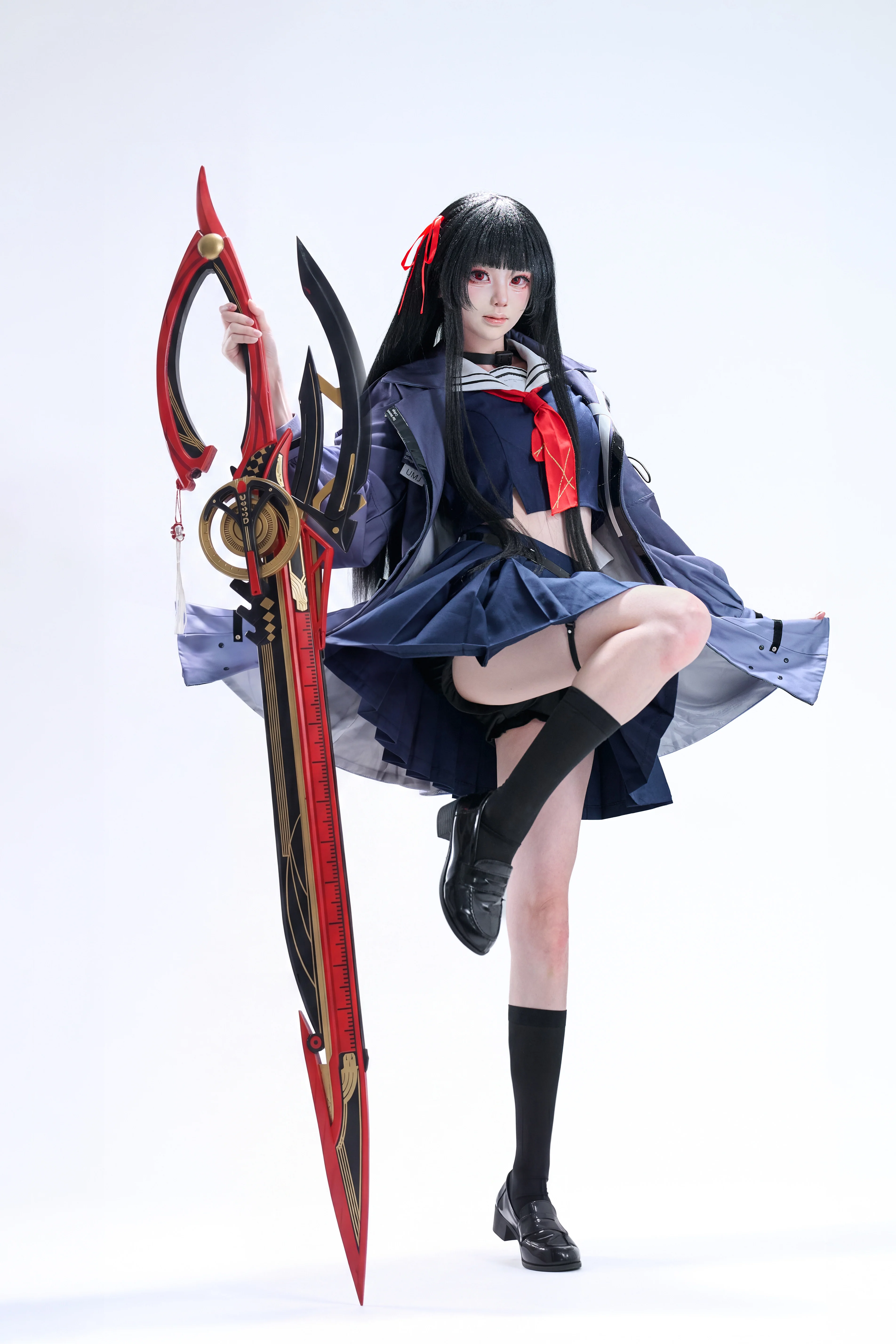 【千咲cos】鸣潮里的剪刀少女，白棚里的凌厉瞬间
