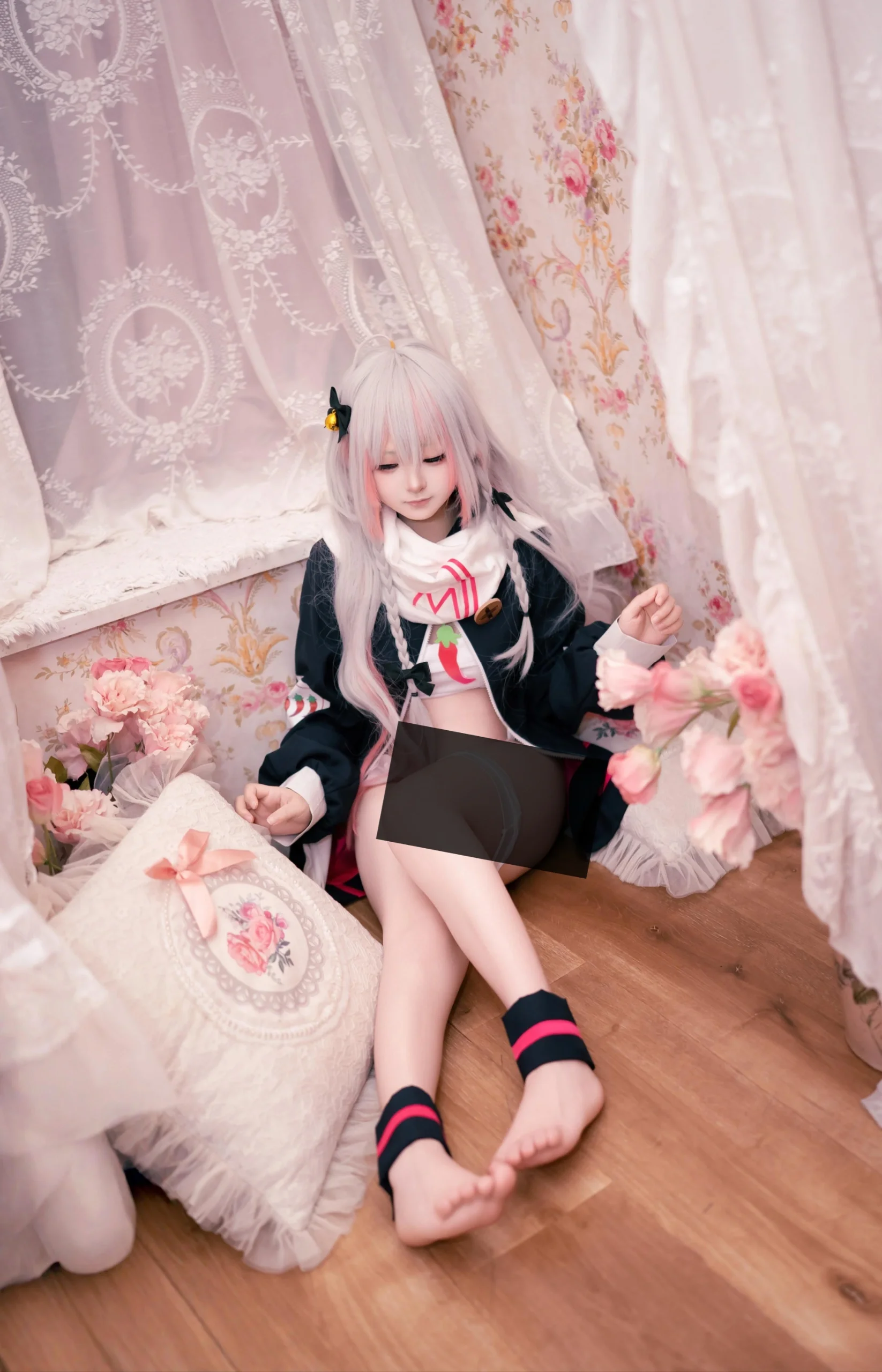 [Kagura Nana cosplay] Nana-mama's Little Strawberry Scarf and Lazy Home Style - Image 2