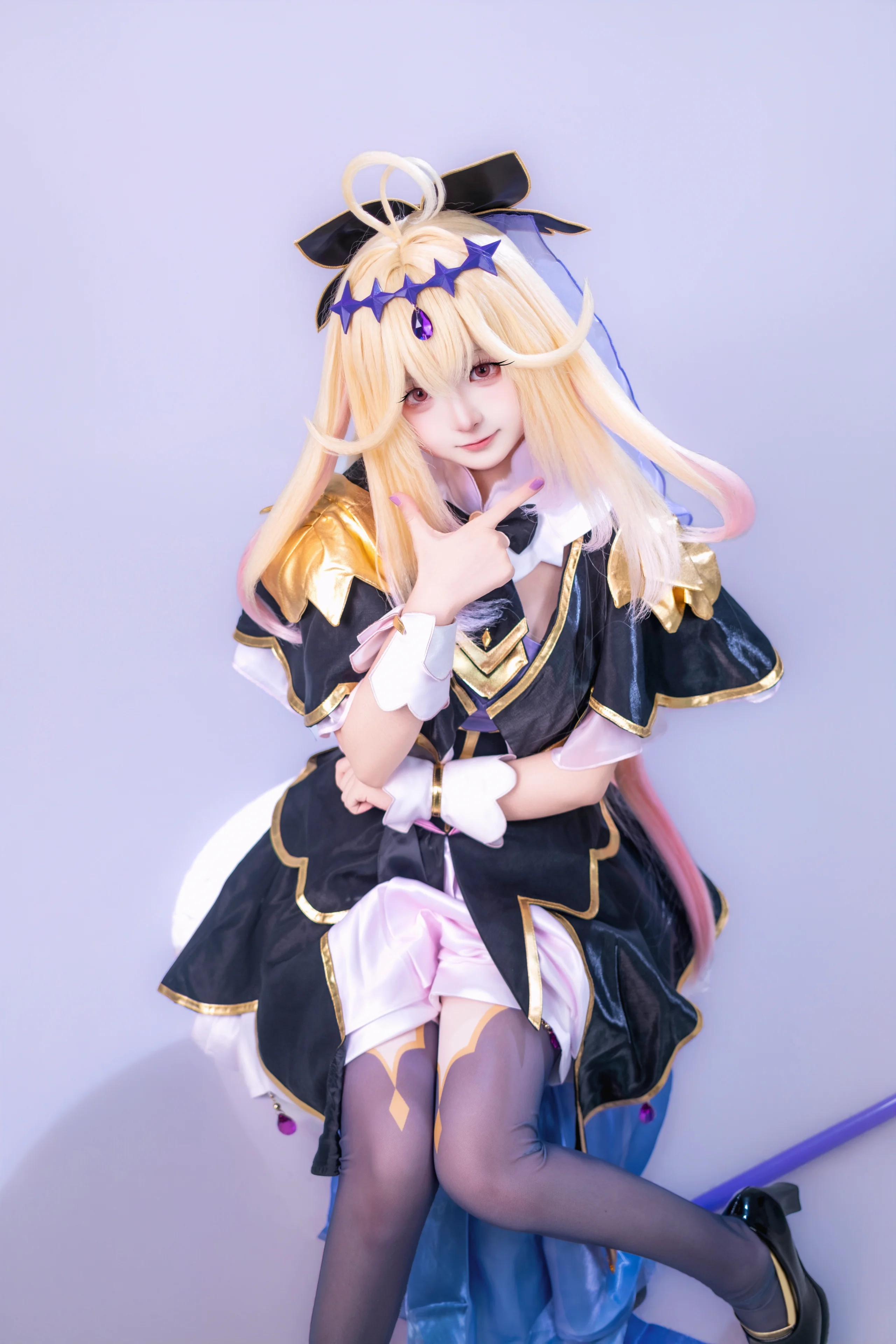 【森亚露露卡cos】名侦探光之美少女的白棚姿势记录 - 第 5 张