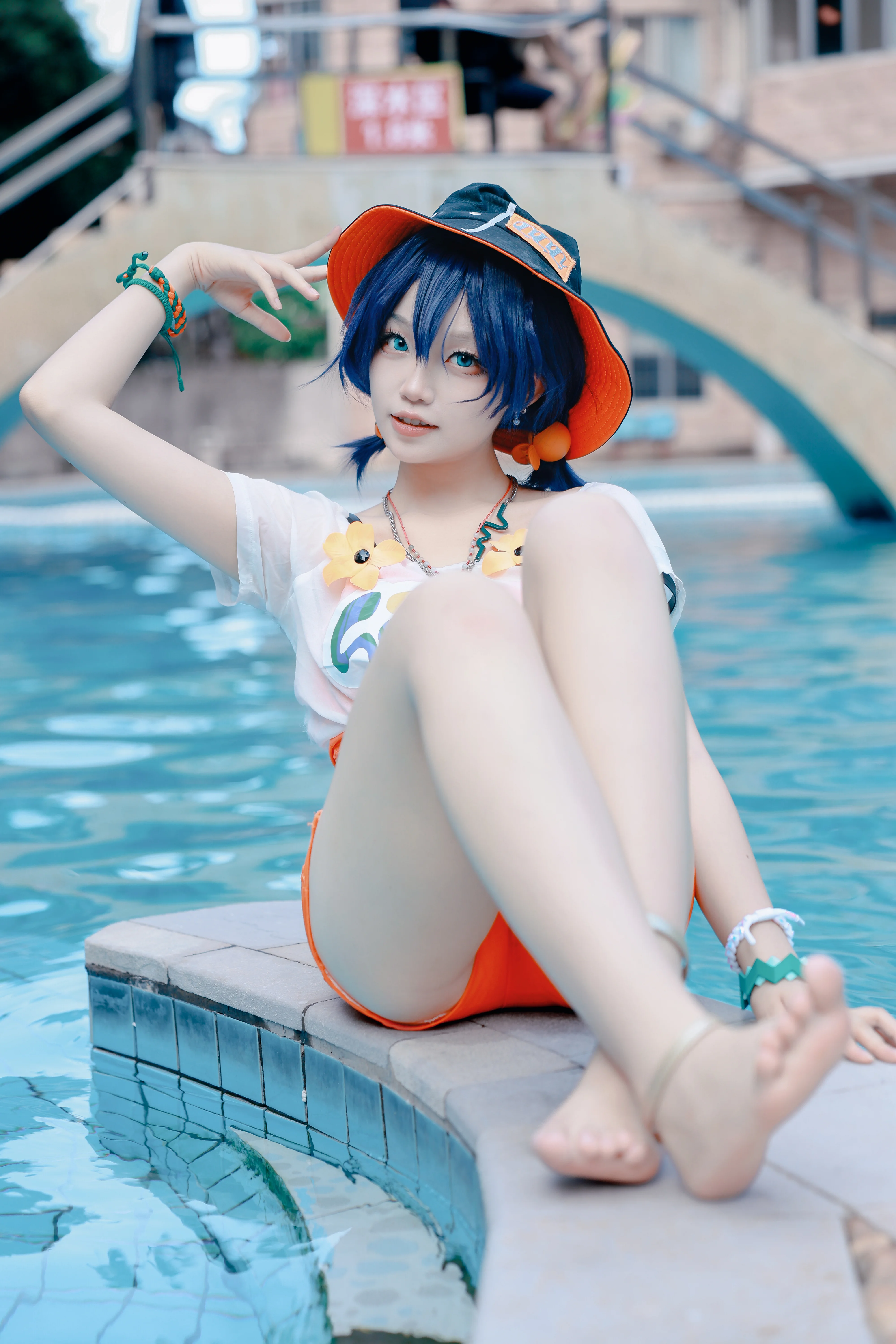 【绝区零铃cos】泳装玲妹的清凉夏日 - 第 2 张