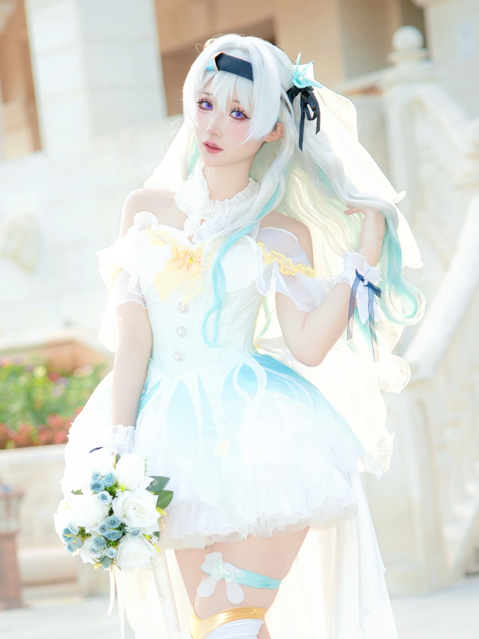 【流萤cos】崩坏星穹铁道里的那一抹清亮蓝白