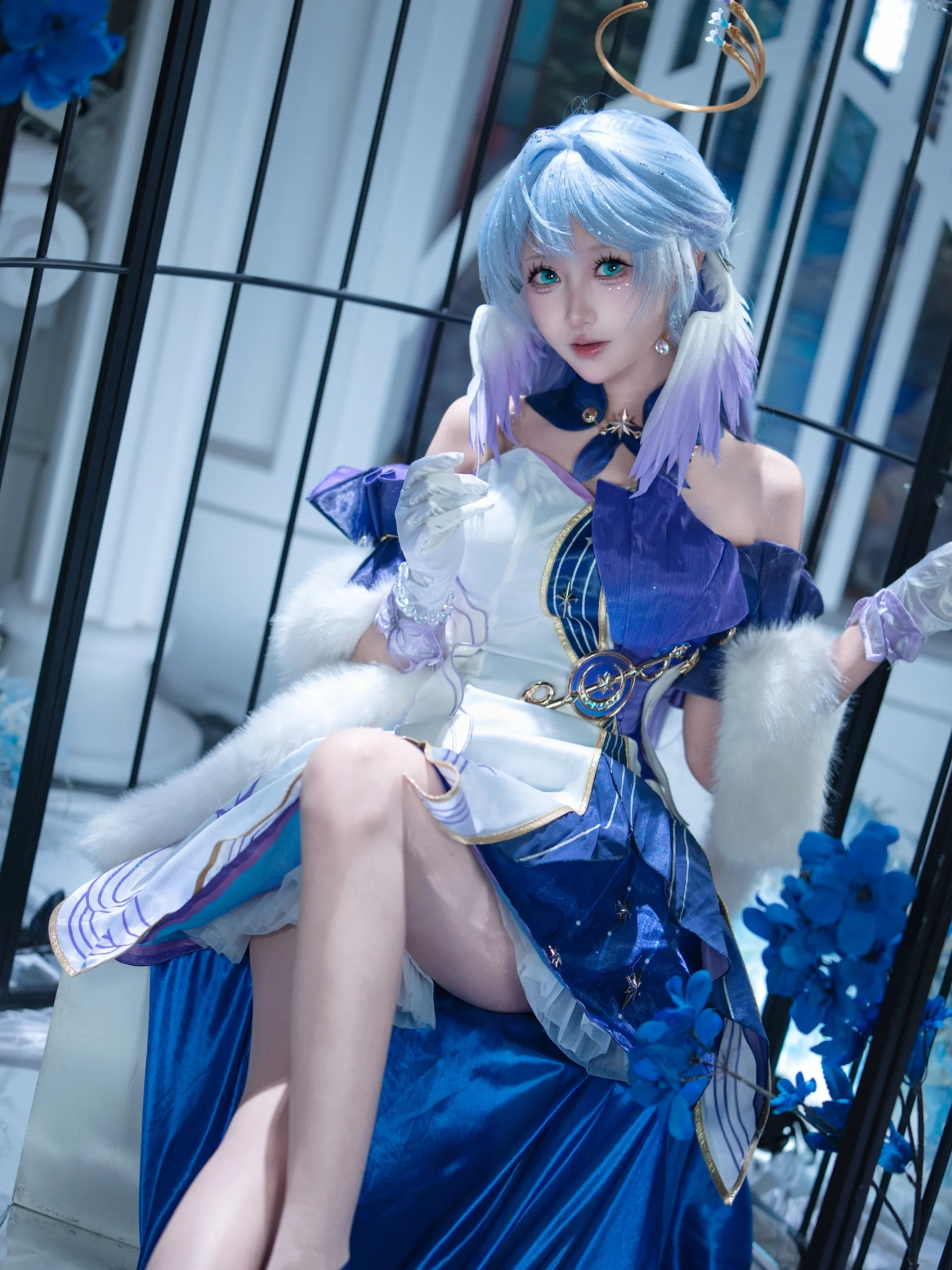 崩坏星穹铁道知更鸟cos，忘川花丛中的静谧天环族 - 第 1 张