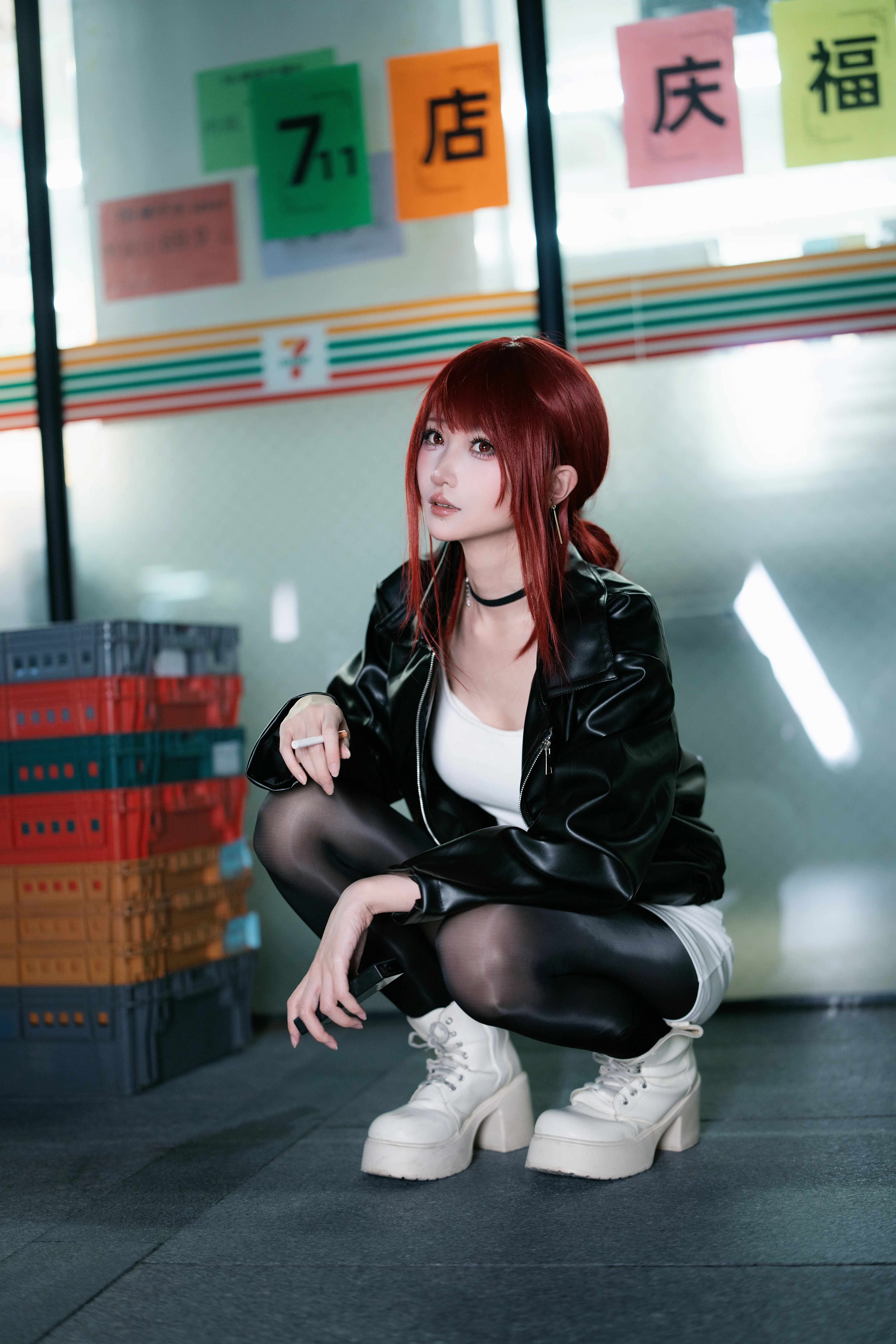 [Miss Yamada cosplay] A Moment at the Back Door of the Convenience Store - Image 4