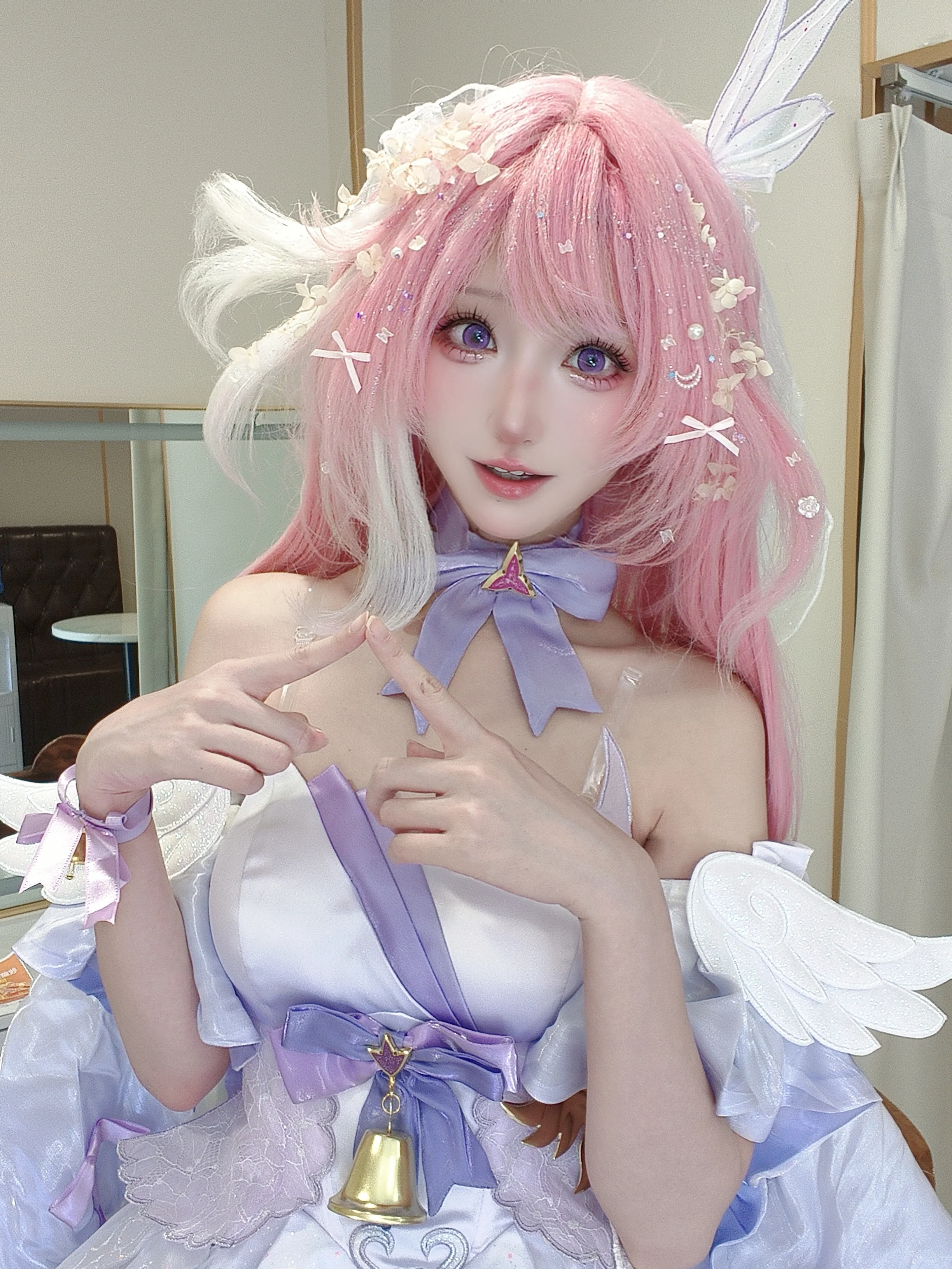 【爱莉希雅cos】爱莉希雅花间歌的梦幻定格 - 第 1 张