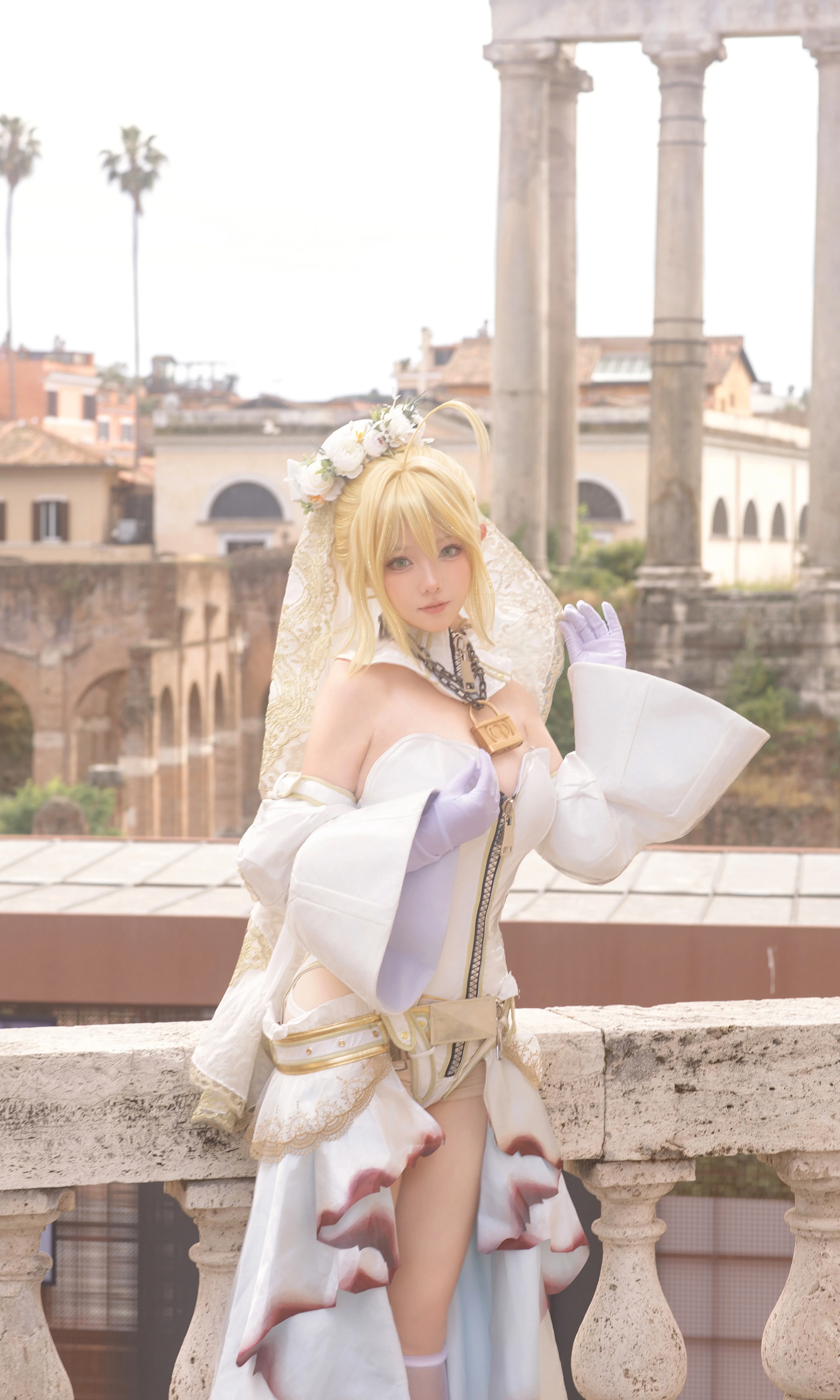【尼祿花嫁cos】在羅馬古城的永恆光影中漫步 - 第 1 張