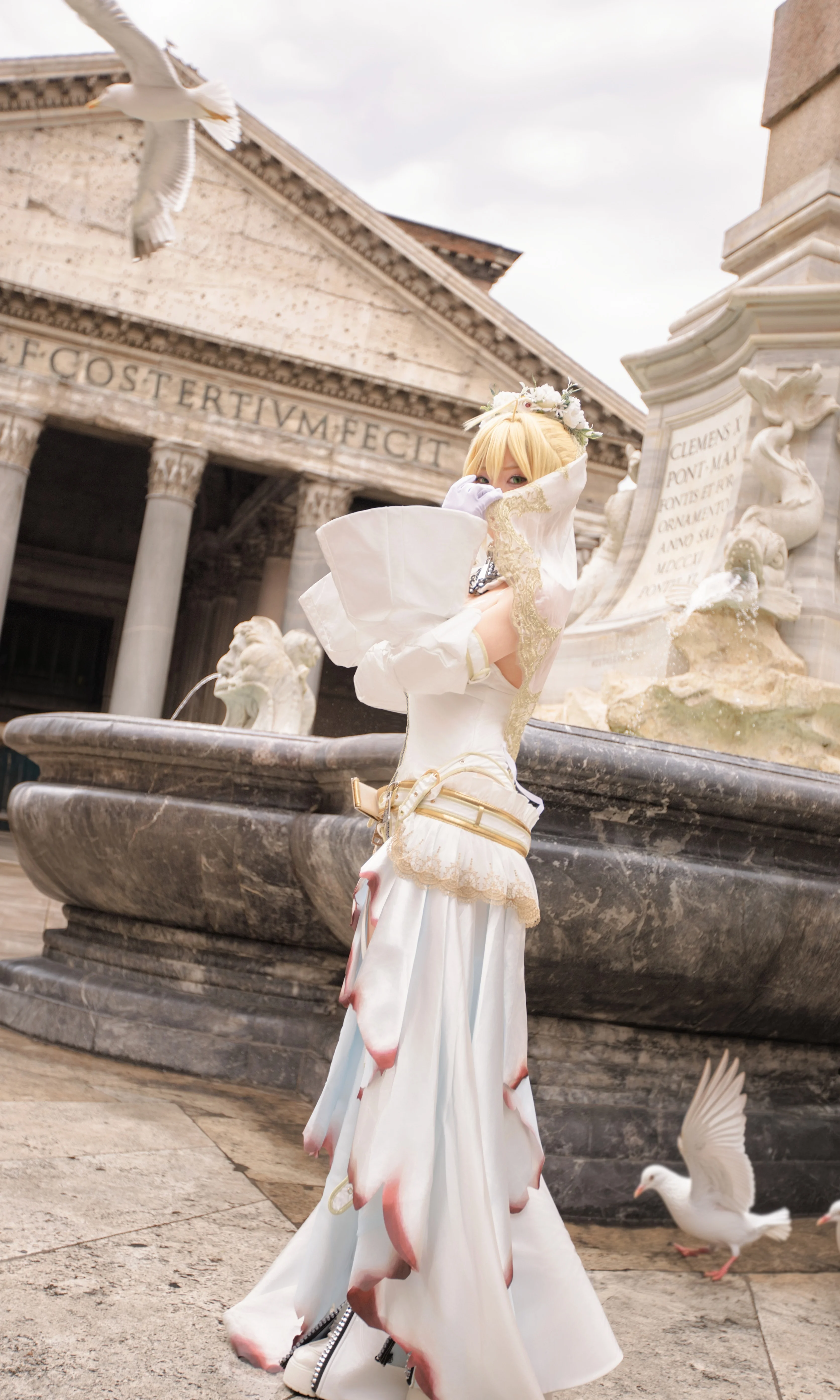 【尼祿花嫁cos】在羅馬古城的永恆光影中漫步 - 第 8 張