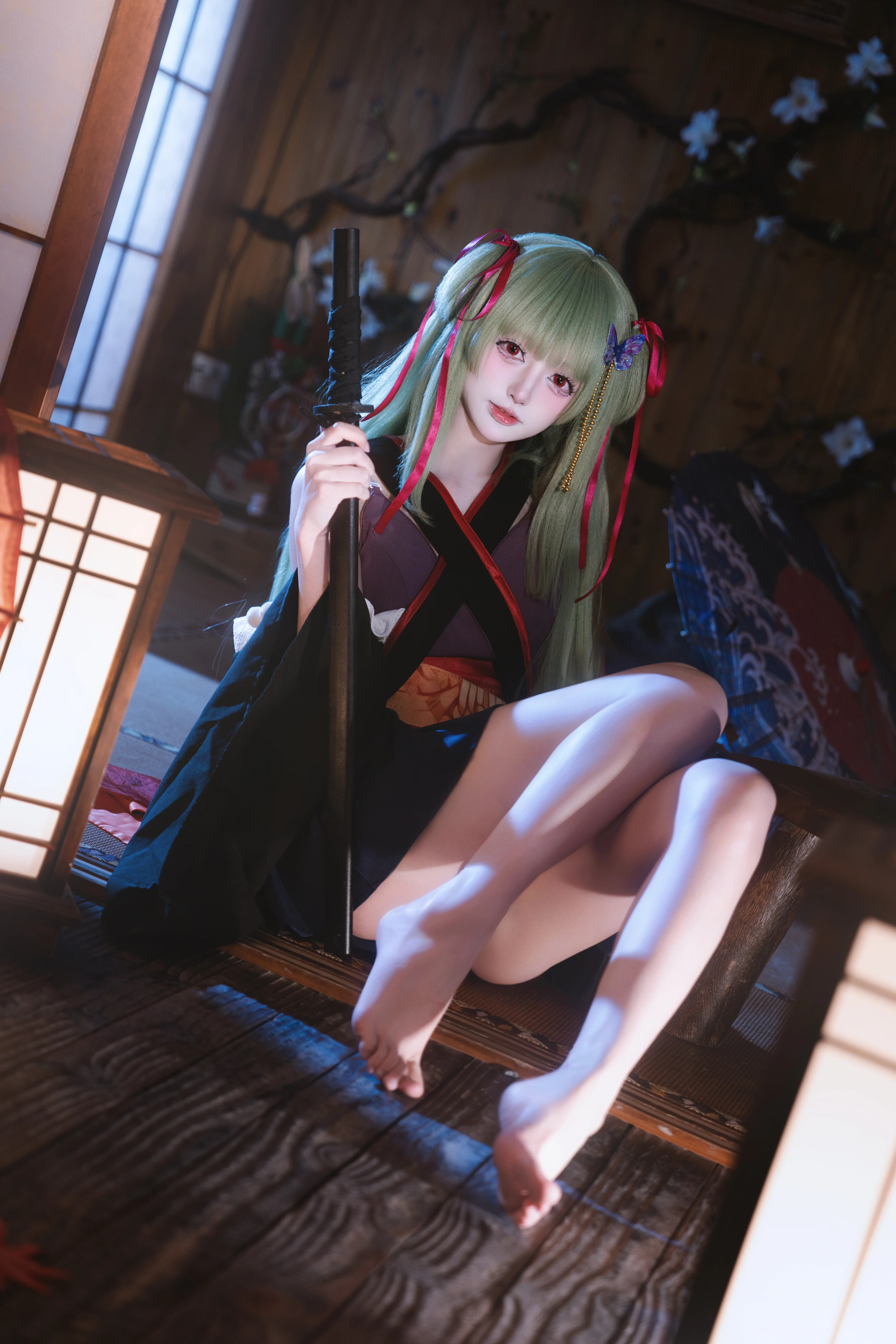 【叢雨cos】千戀萬花中的刀靈，和風夏日小憩