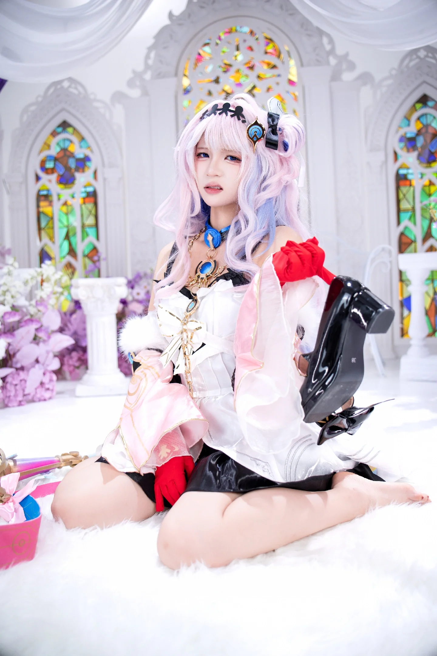 【达妮娅cos】鸣潮里的粉蓝发少女，今天也是清爽的一天