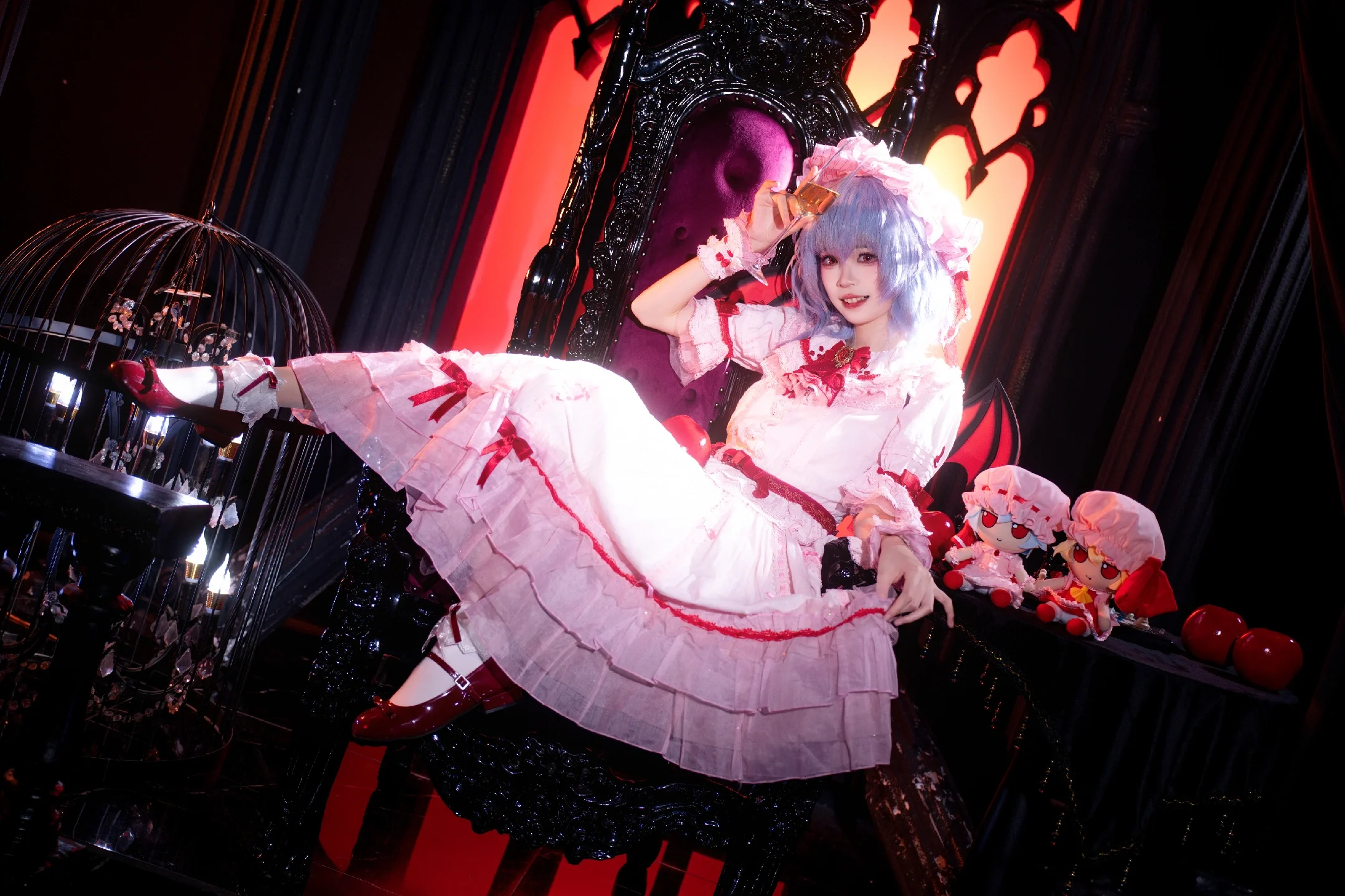 【蕾米莉亞cos】東方project的緋紅惡魔，哥特王座上的威嚴