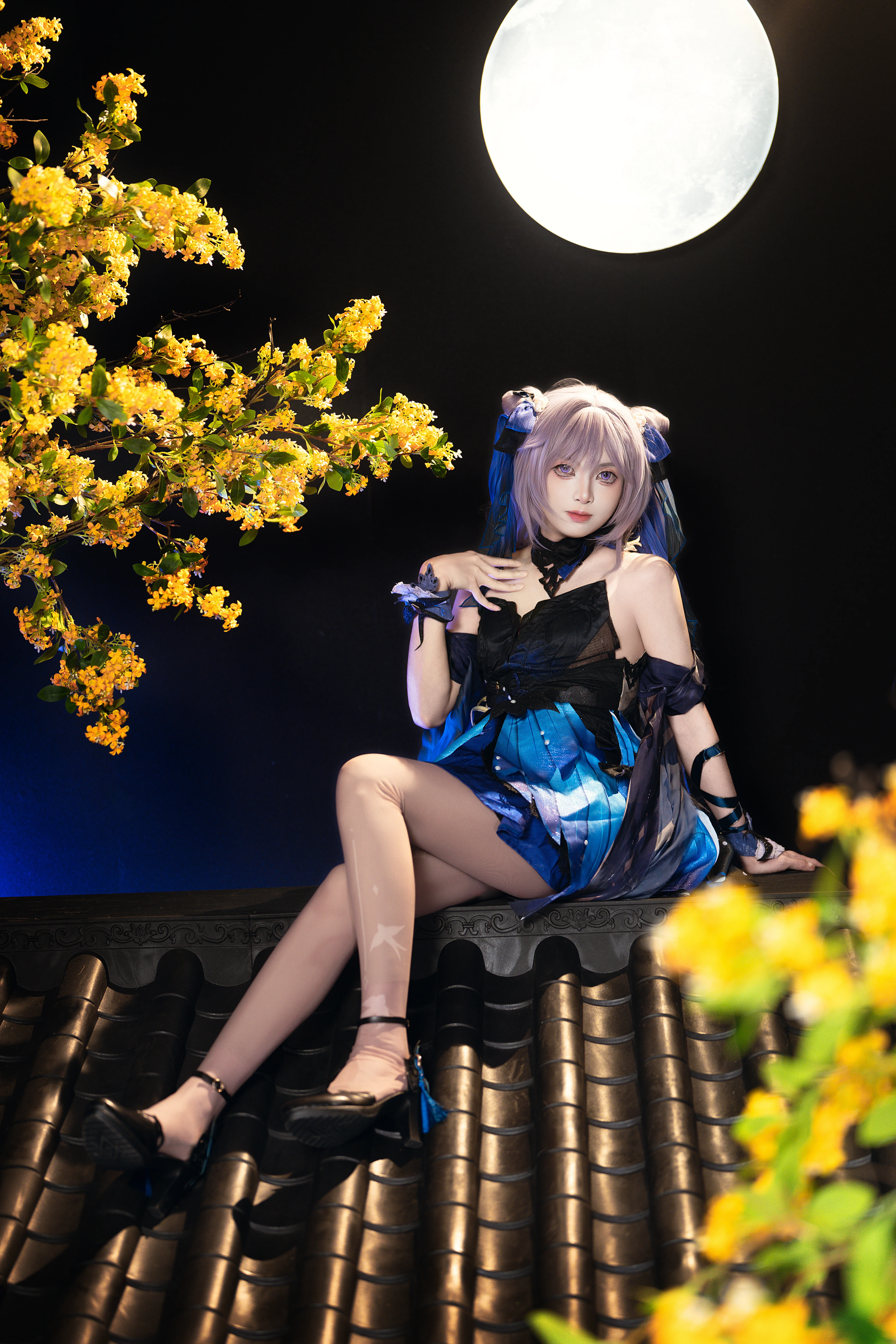 【刻晴cos】在月影流转间，还原刻晴的翩跹灵动 - 第 2 张