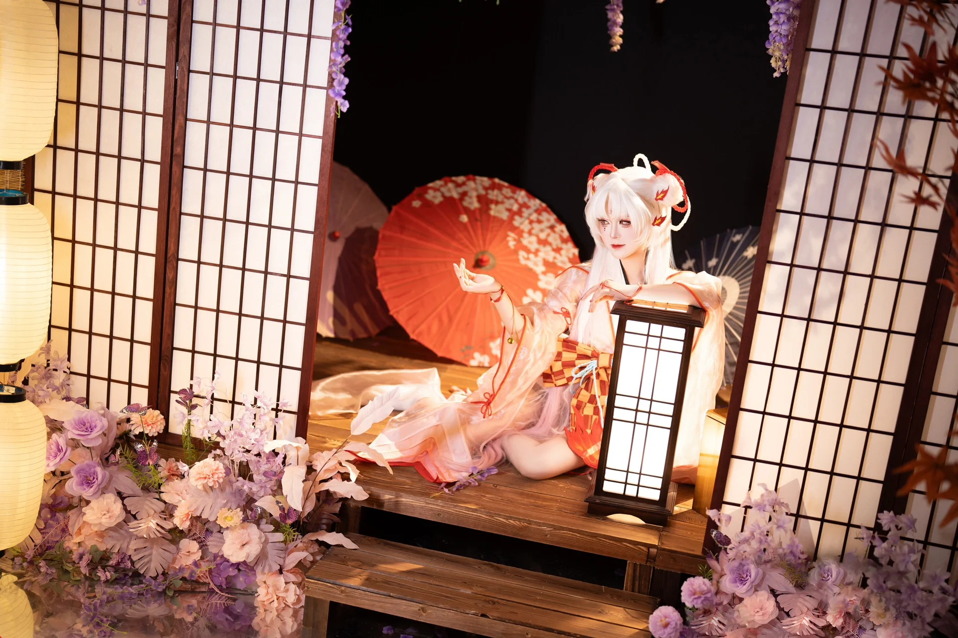 【不知火cos】阴阳师中那抹燃烧的红白之舞 - 第 3 张