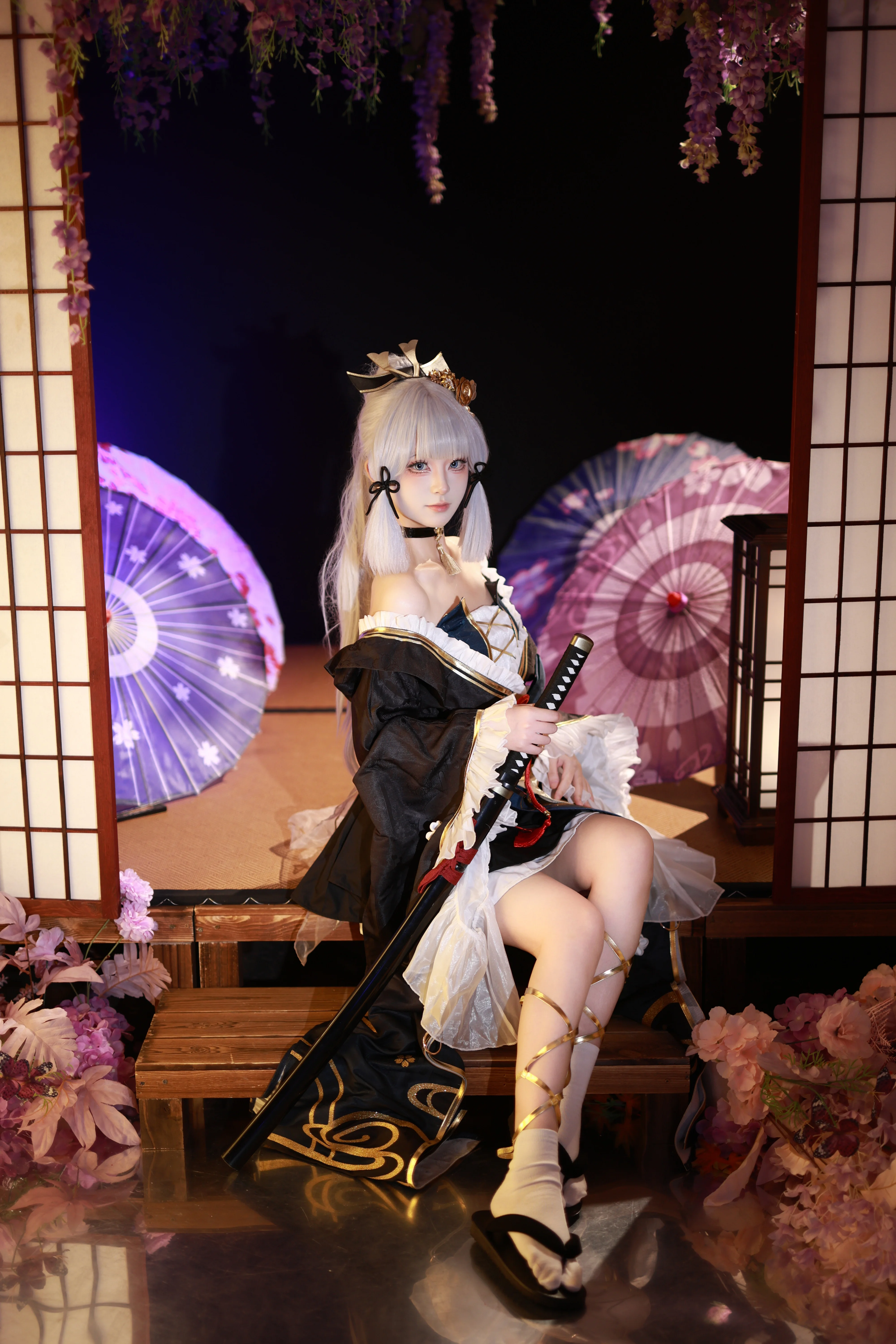 【神里绫华cos】霜刃凝聚，月下稻妻的剑舞