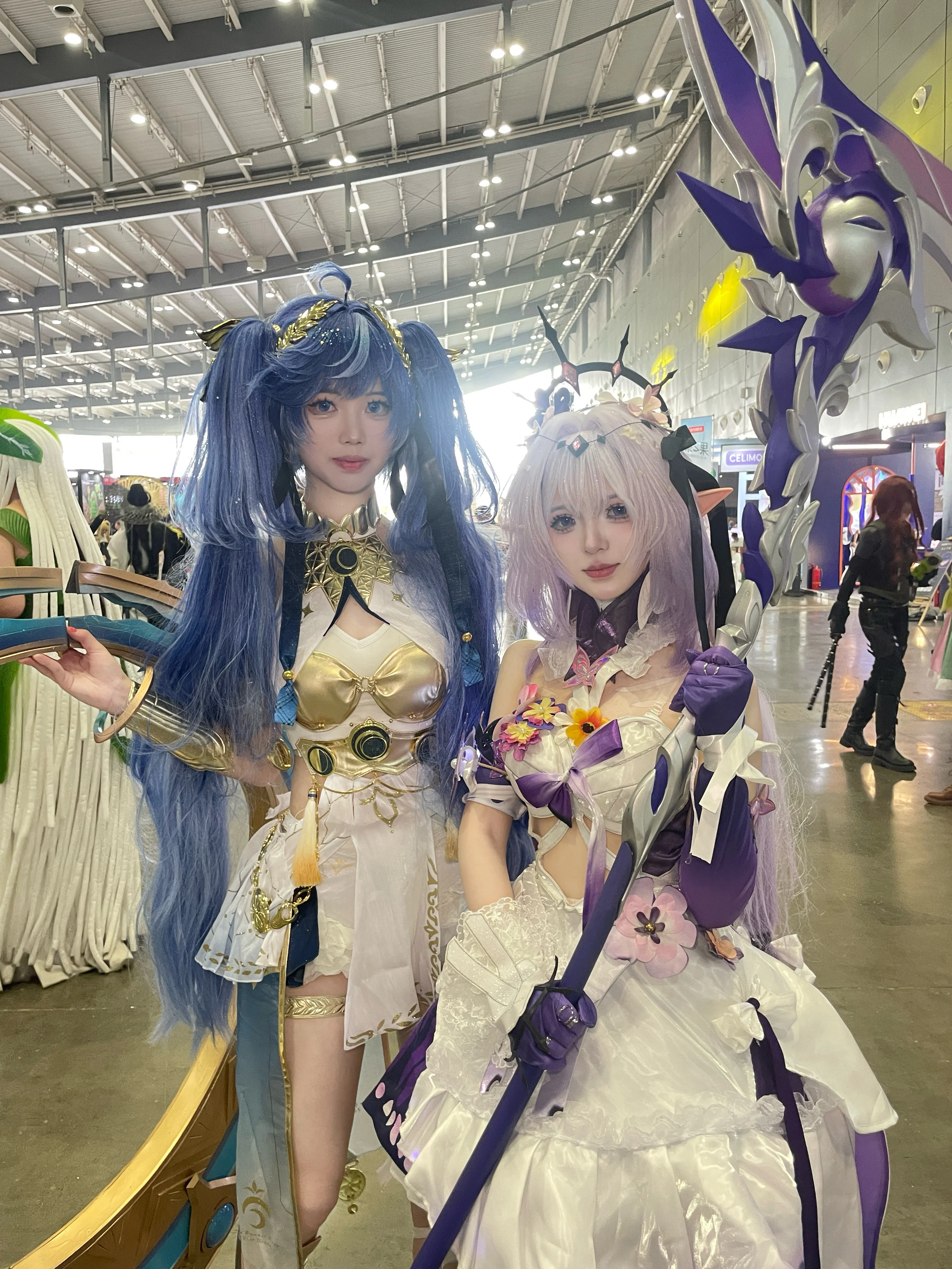 【遐蝶cos】崩坏星穹铁道展子第一天，拿镰刀的紫发少女 - 第 12 张