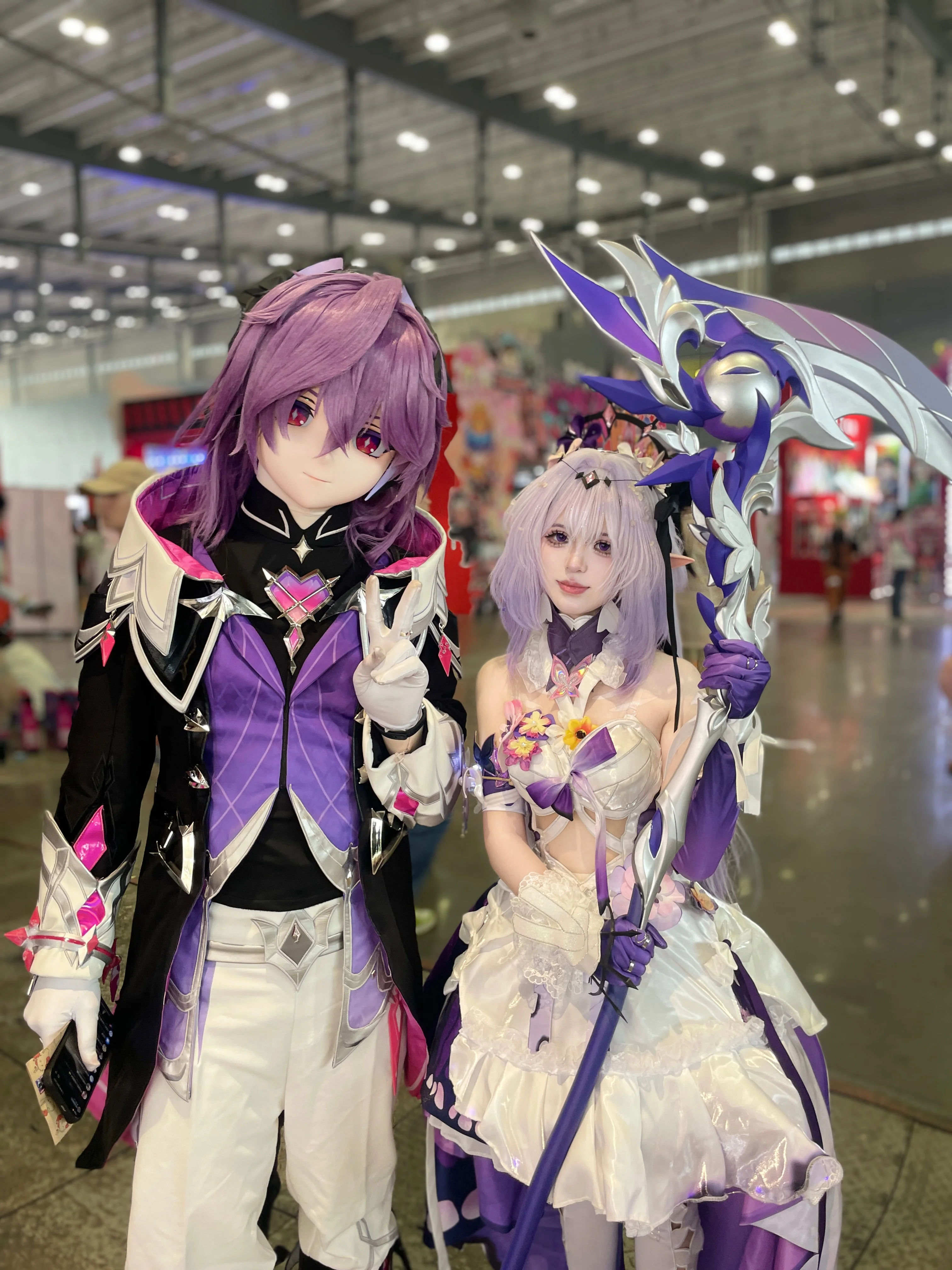 【遐蝶cos】崩坏星穹铁道展子第一天，拿镰刀的紫发少女 - 第 15 张