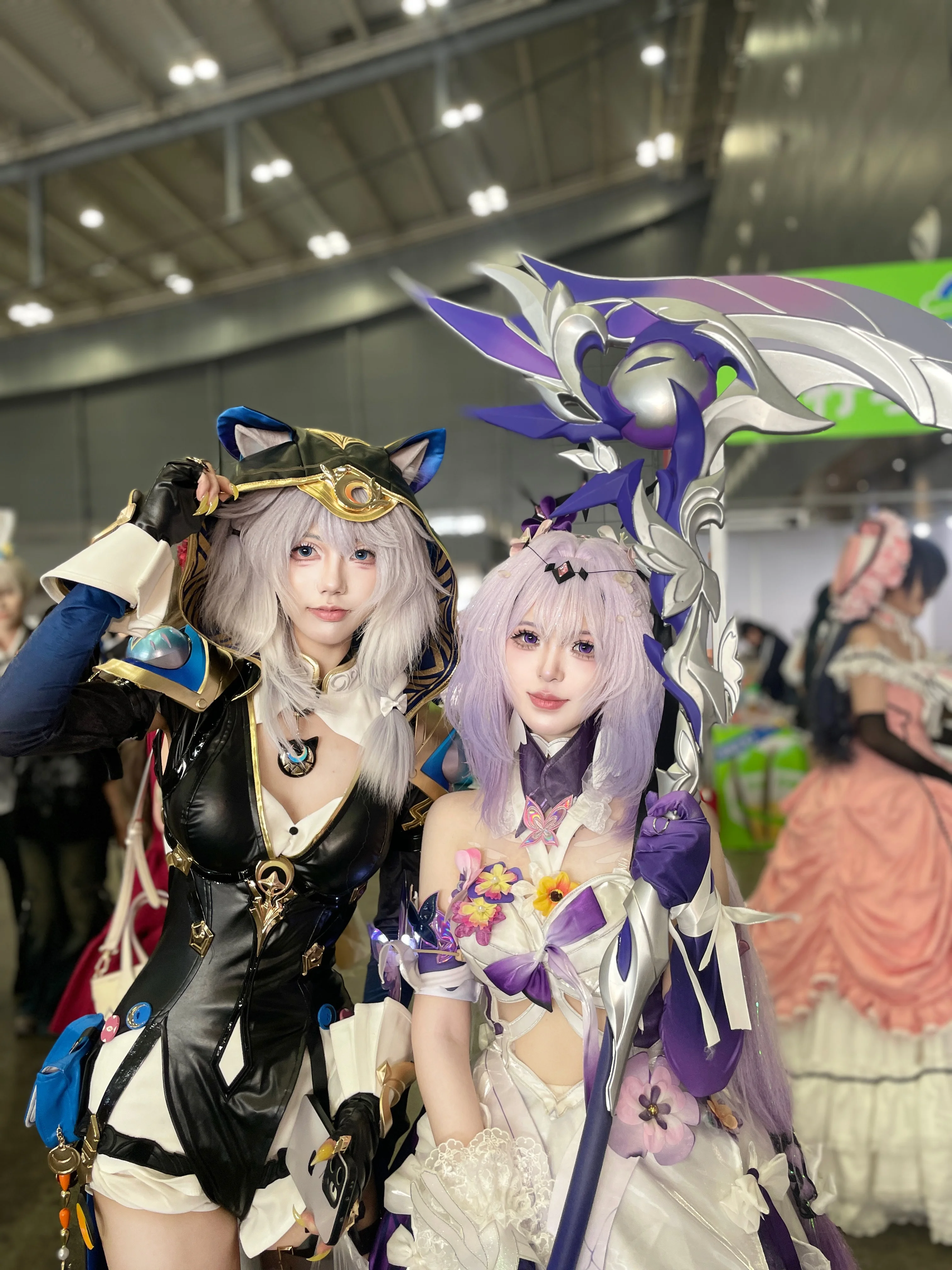 【遐蝶cos】崩坏星穹铁道展子第一天，拿镰刀的紫发少女 - 第 17 张