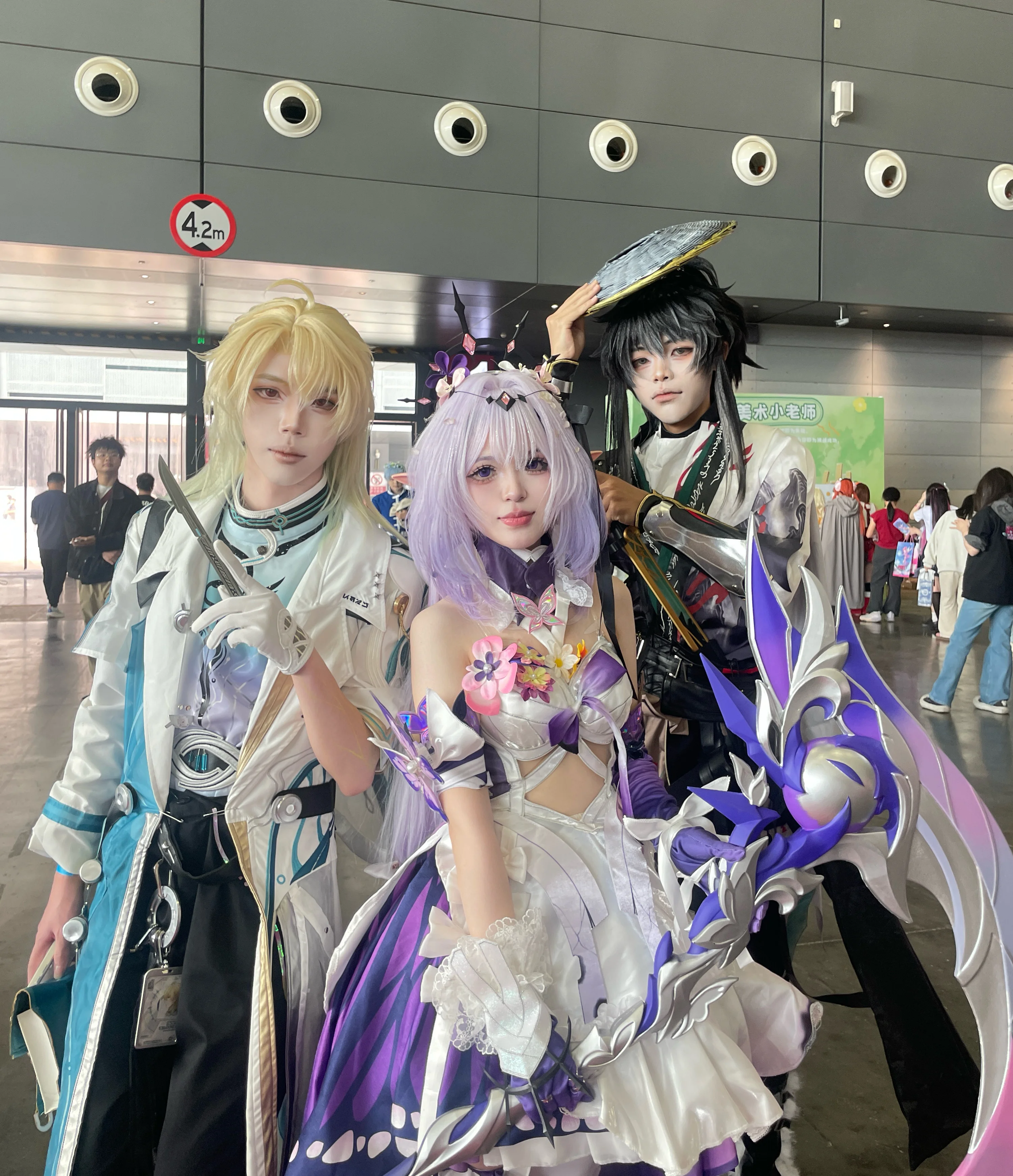【遐蝶cos】崩坏星穹铁道展子第一天，拿镰刀的紫发少女 - 第 4 张