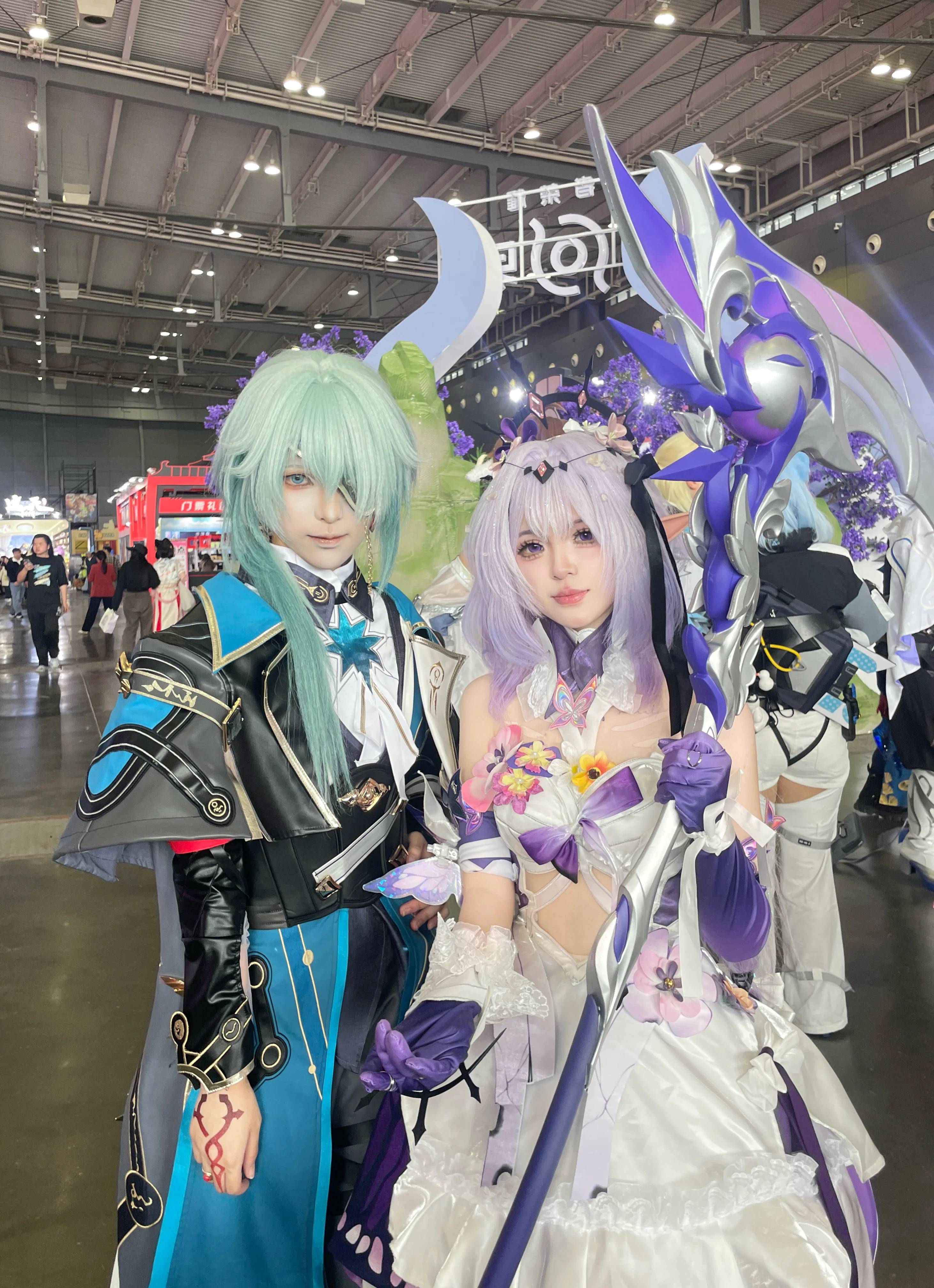 【遐蝶cos】崩坏星穹铁道展子第一天，拿镰刀的紫发少女 - 第 6 张
