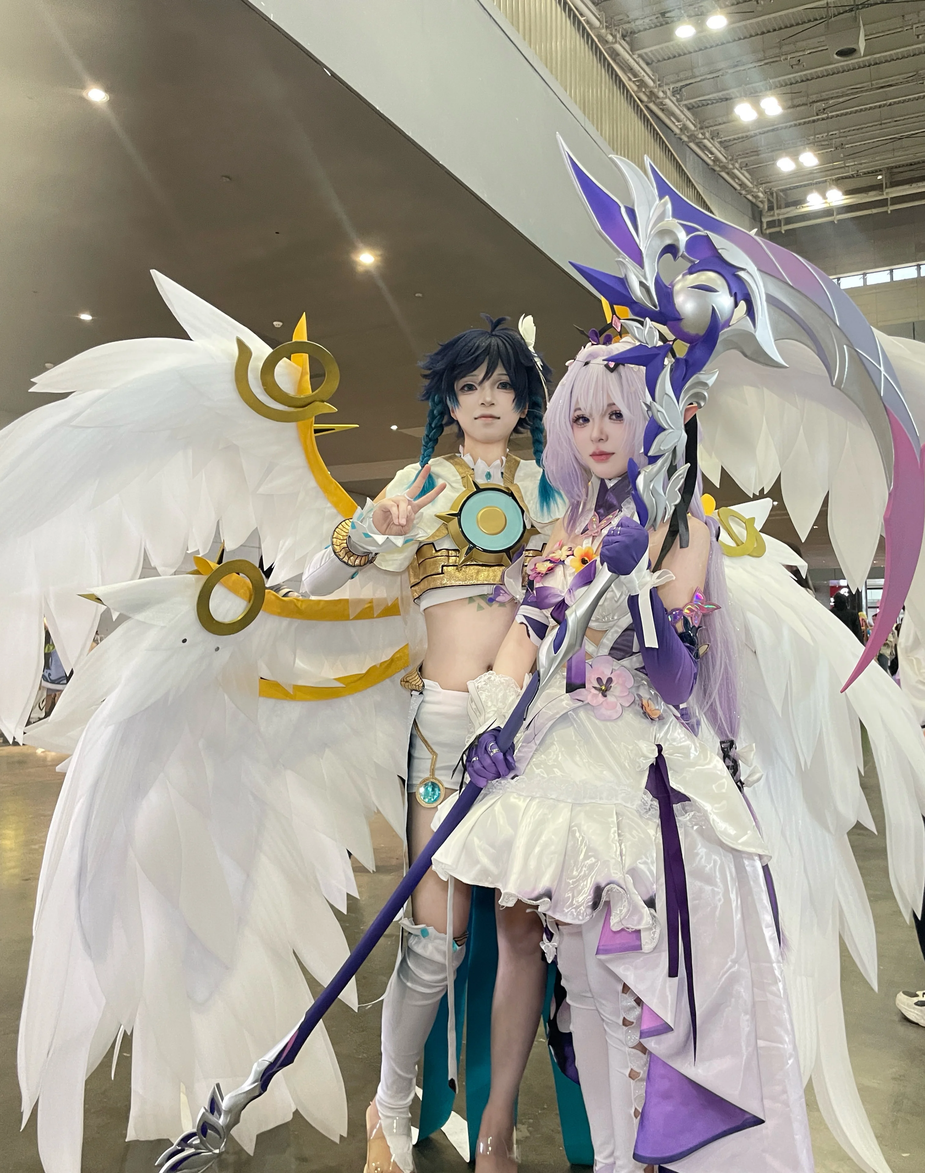 【遐蝶cos】崩坏星穹铁道展子第一天，拿镰刀的紫发少女 - 第 7 张