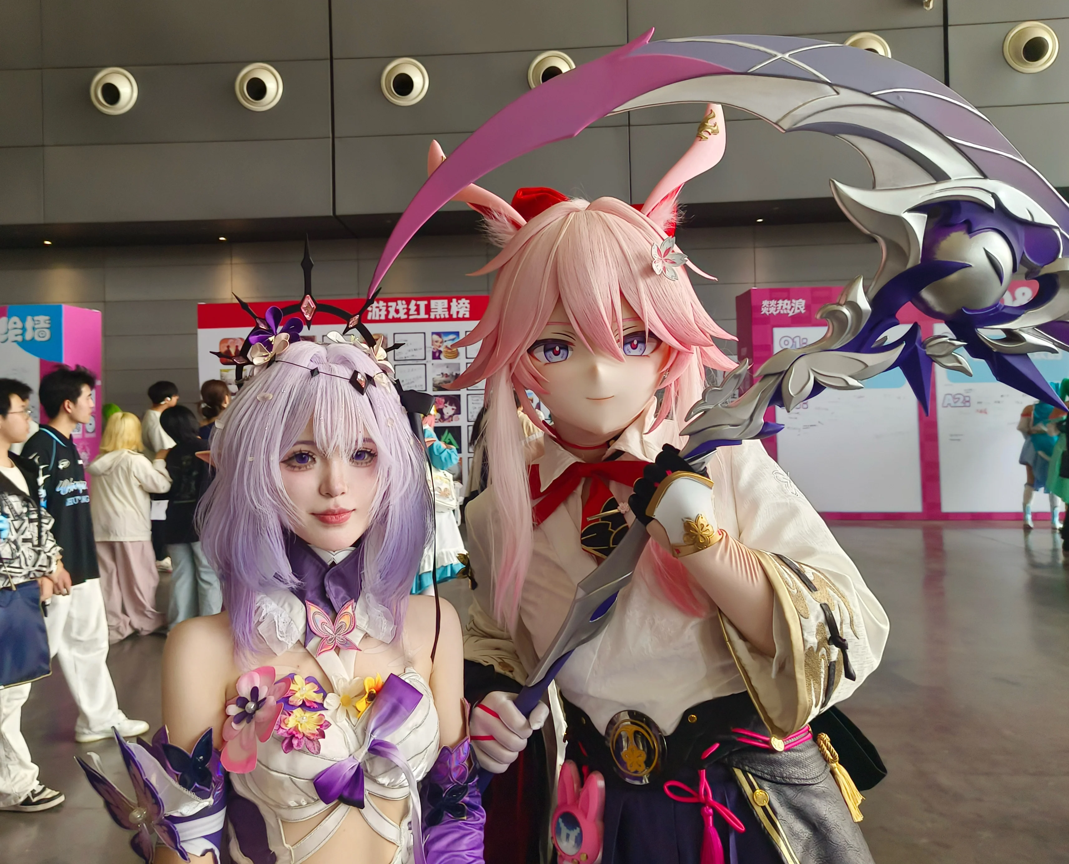 【遐蝶cos】崩坏星穹铁道展子第一天，拿镰刀的紫发少女 - 第 9 张