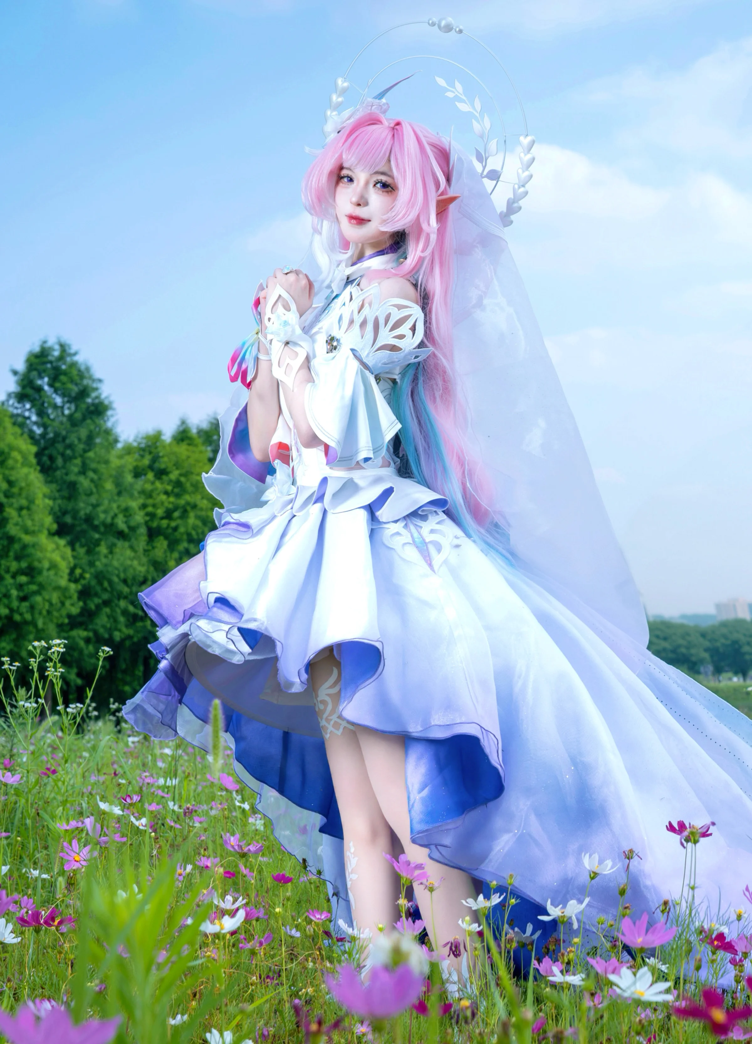 [Cyrene Cosplay] A Dream of Honkai: Star Rail—Dancing with the Wind in a Sea of Flowers