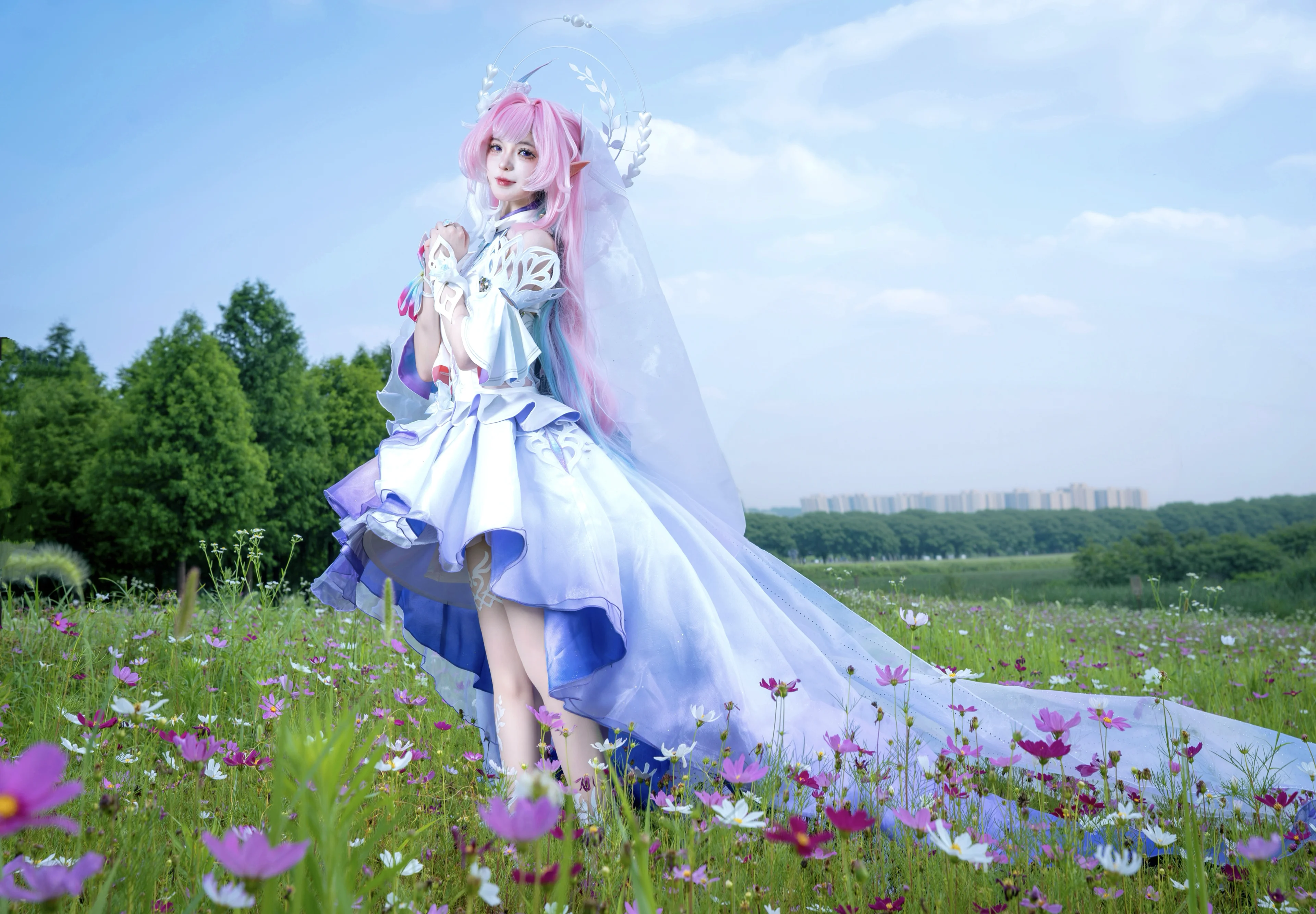 [Cyrene Cosplay] A Dream of Honkai: Star Rail—Dancing with the Wind in a Sea of Flowers - Image 2