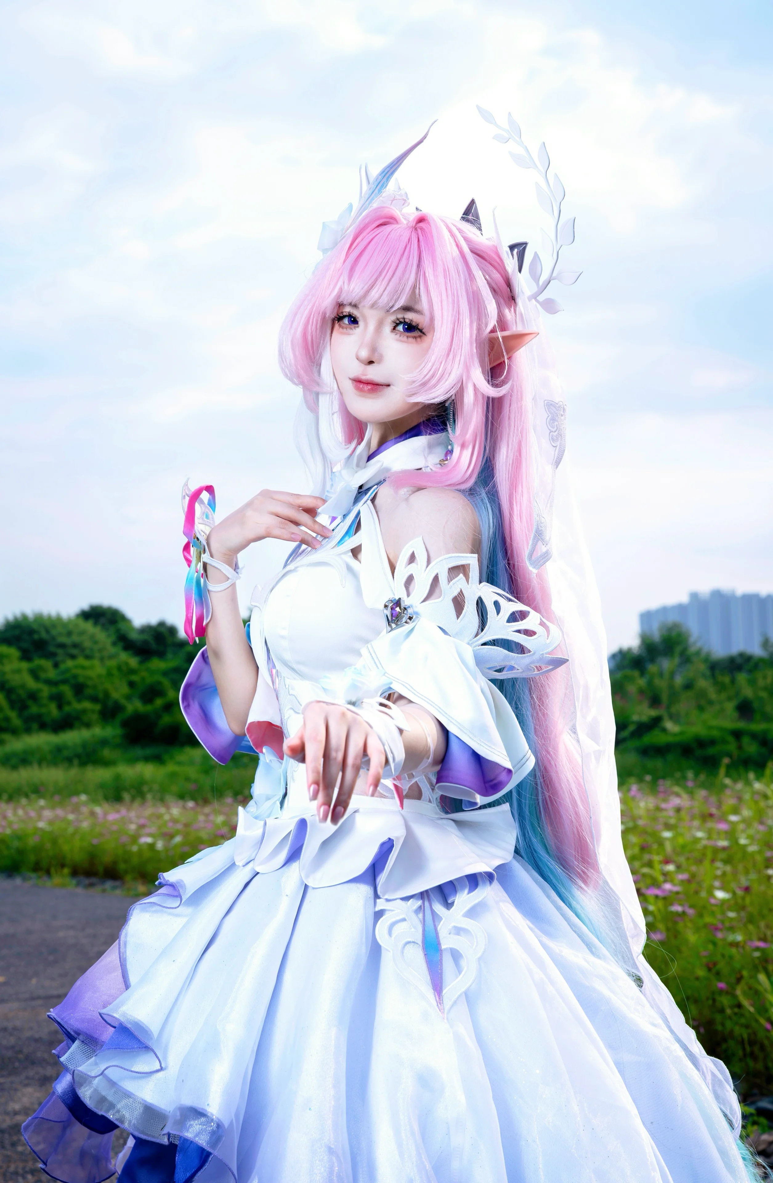 [Cyrene Cosplay] A Dream of Honkai: Star Rail—Dancing with the Wind in a Sea of Flowers - Image 3