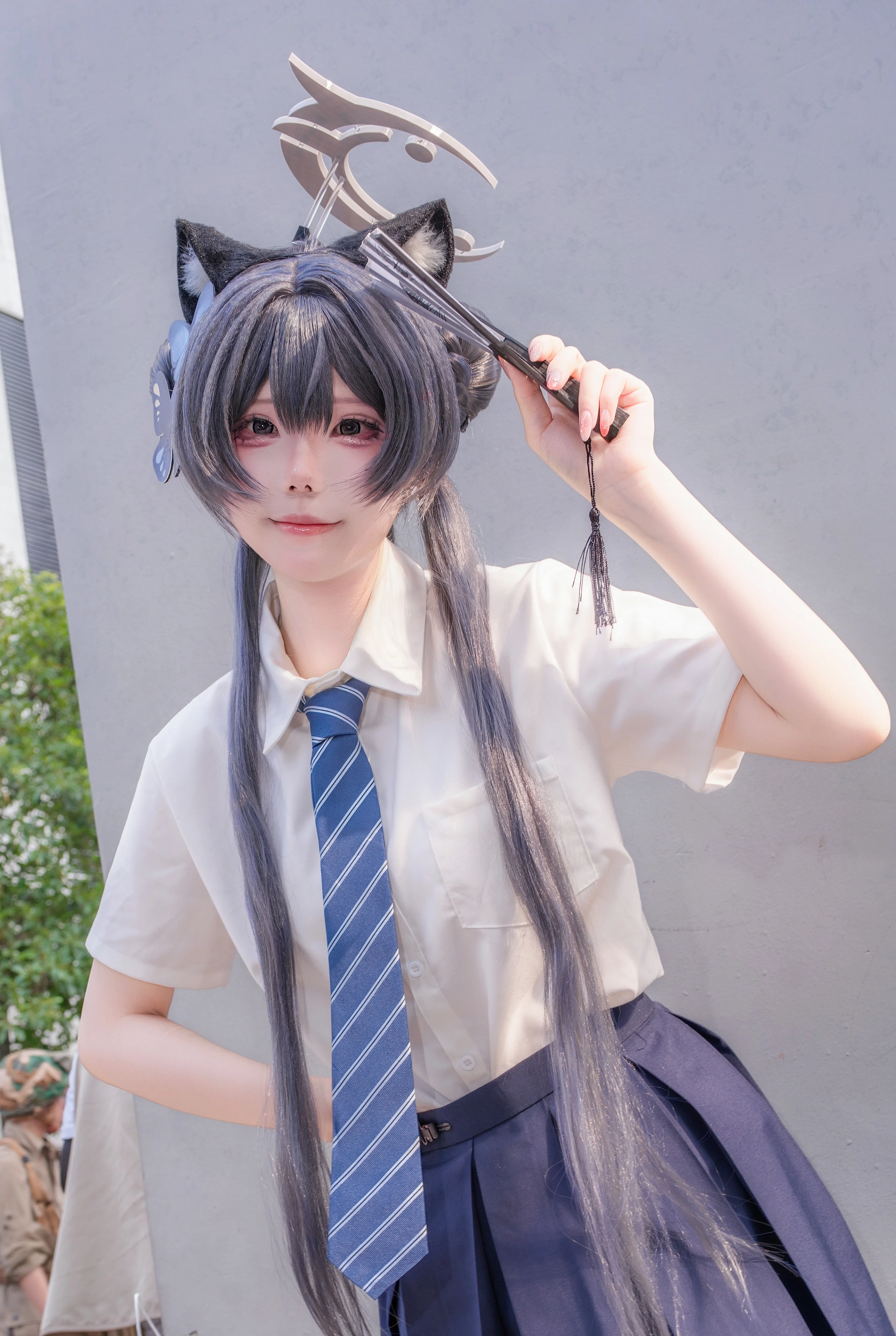 【龙华妃咲cos】还原蔚蓝档案中的玄龙门门主
