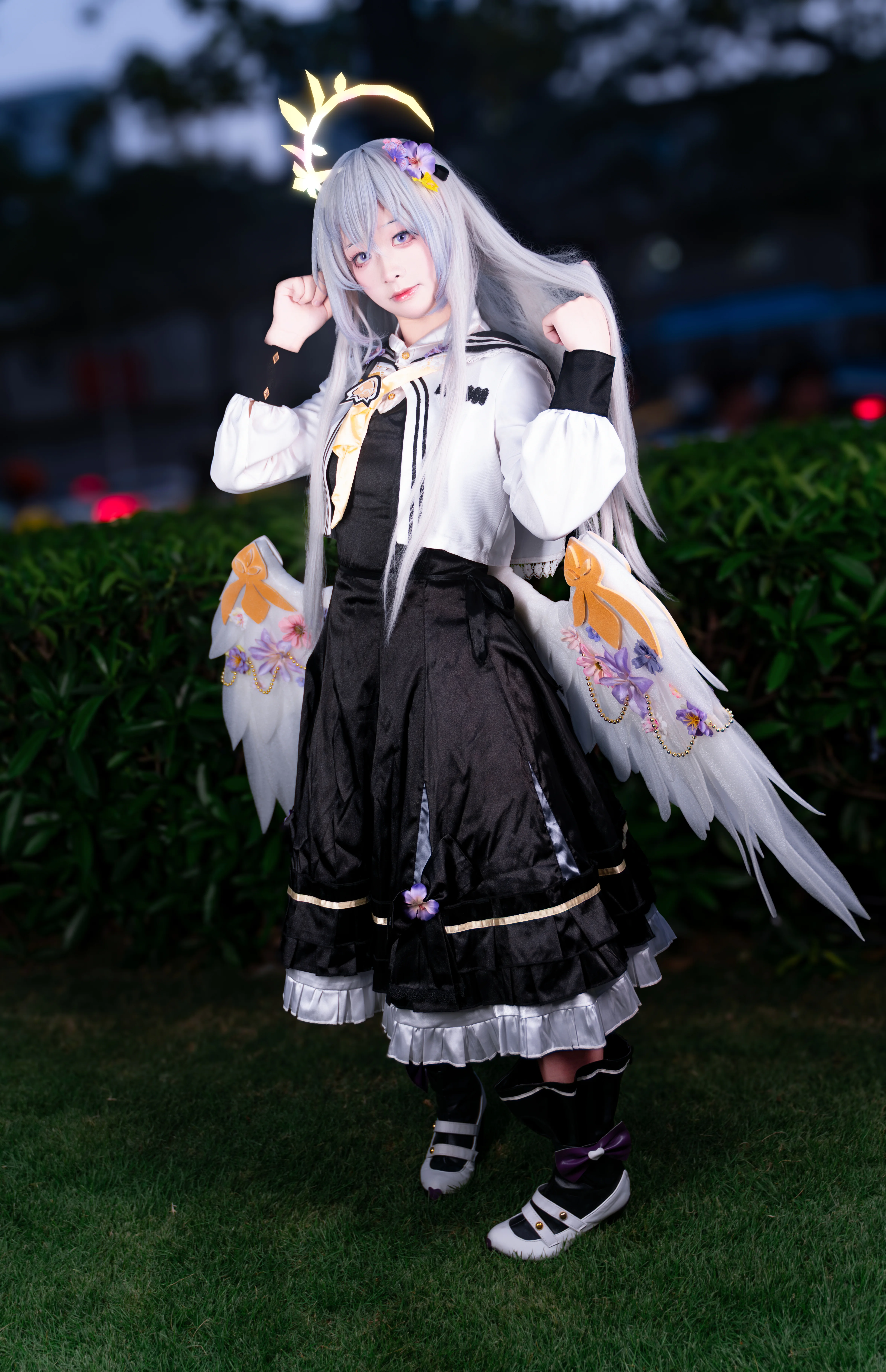 【白洲梓cos】蔚藍檔案裡的小天使，這套翅膀真的很出片