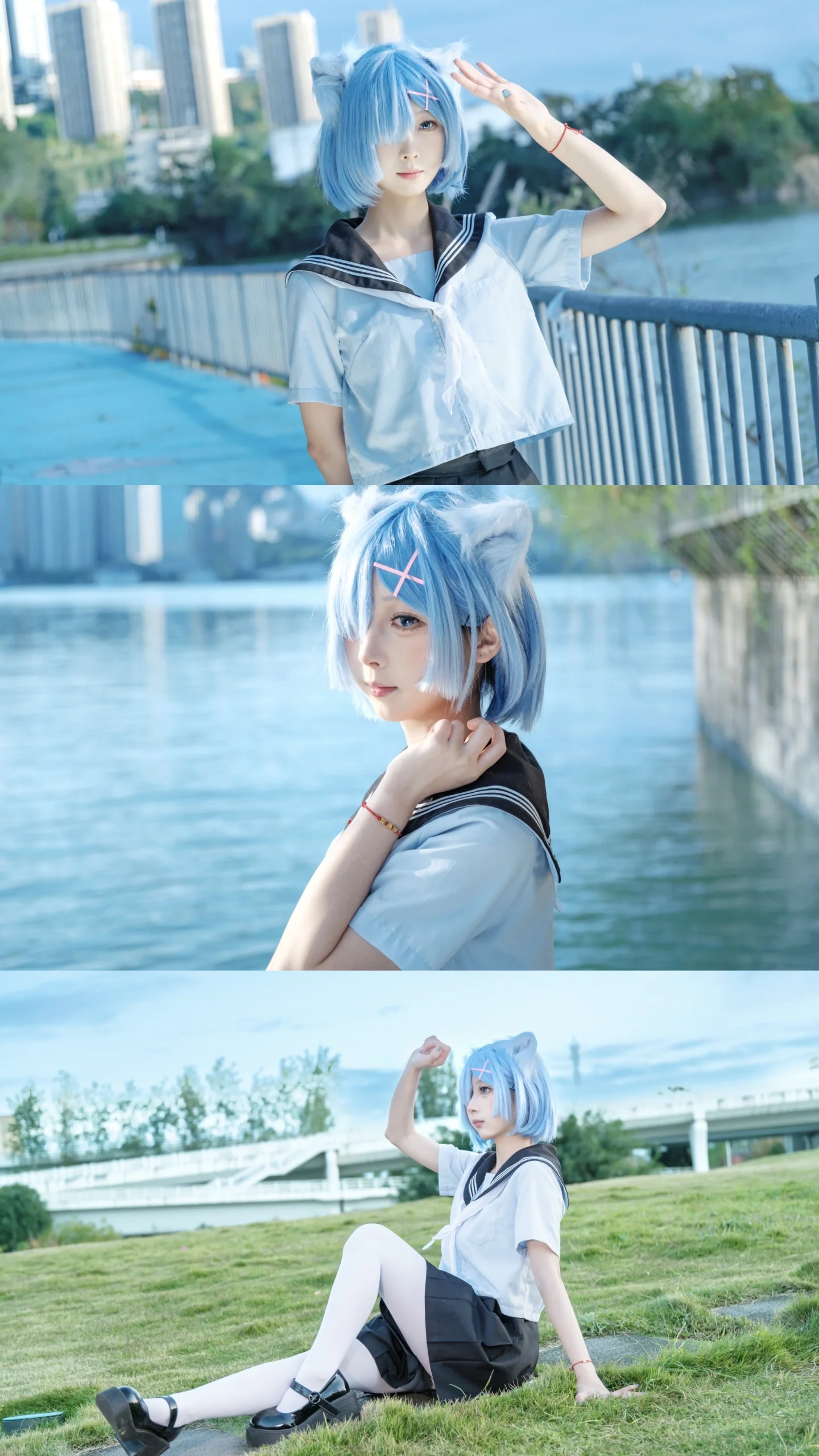 【后藤一里、雪之下雪乃与蕾姆cos】近期校园动漫角色的外景拍摄记录 - 第 2 张