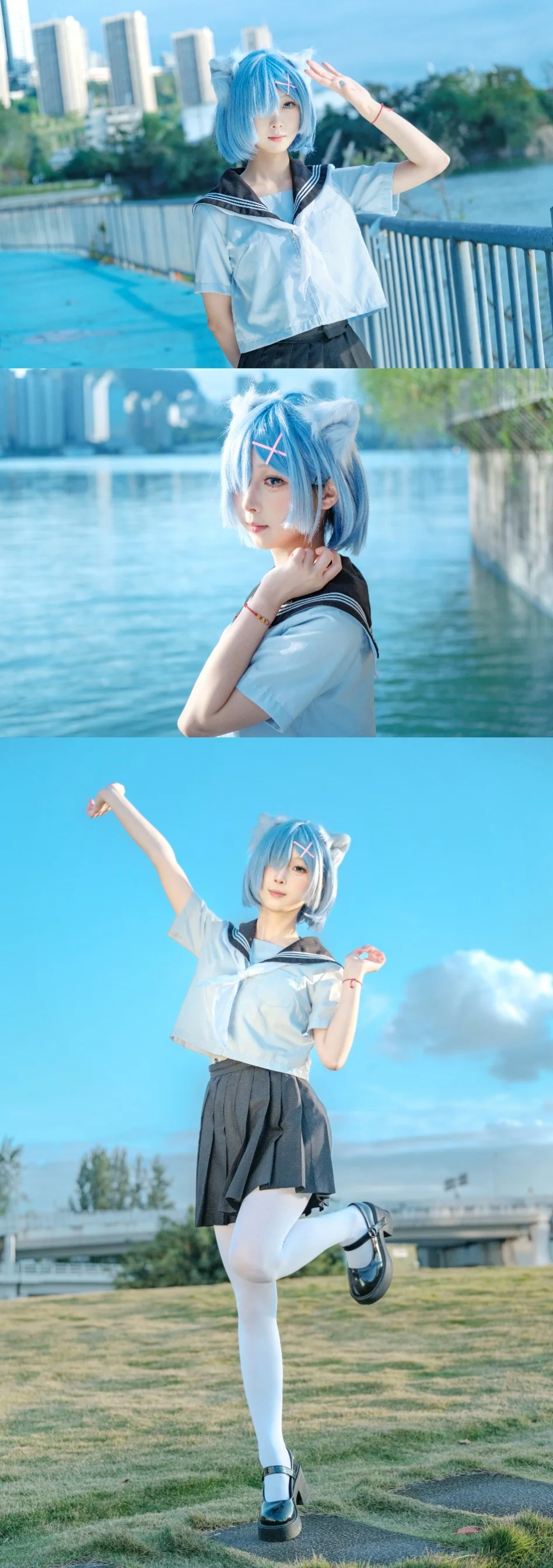 【后藤一里、雪之下雪乃与蕾姆cos】近期校园动漫角色的外景拍摄记录 - 第 7 张