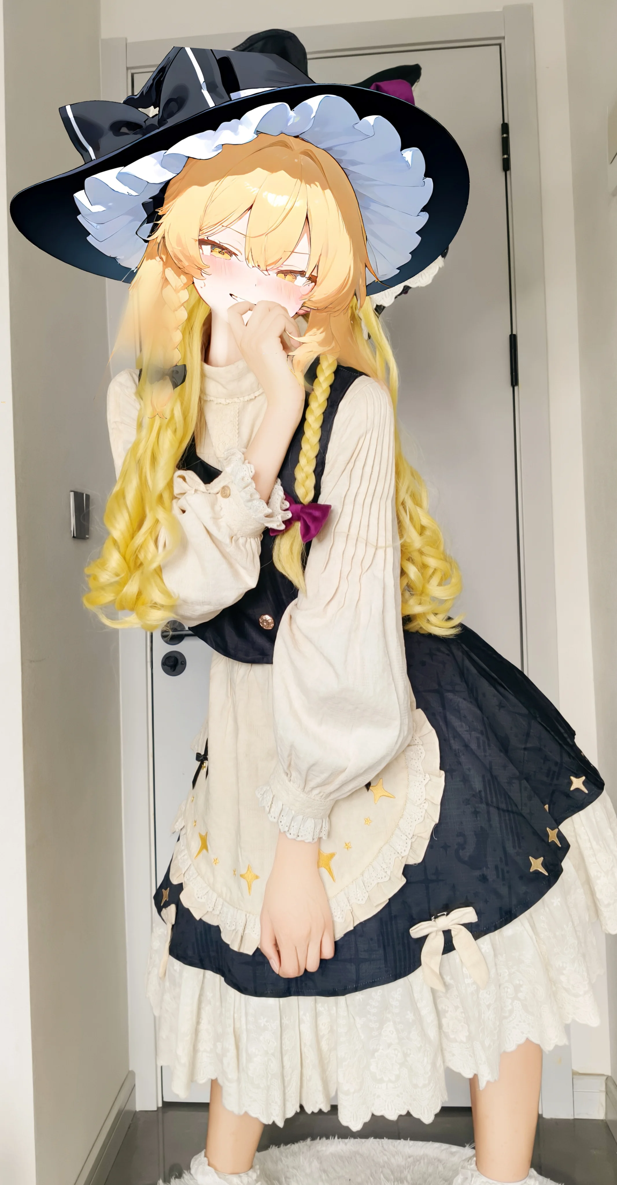 【魔理沙cos】东方Project的魔法使，尝试拍出少女感 - 第 1 张