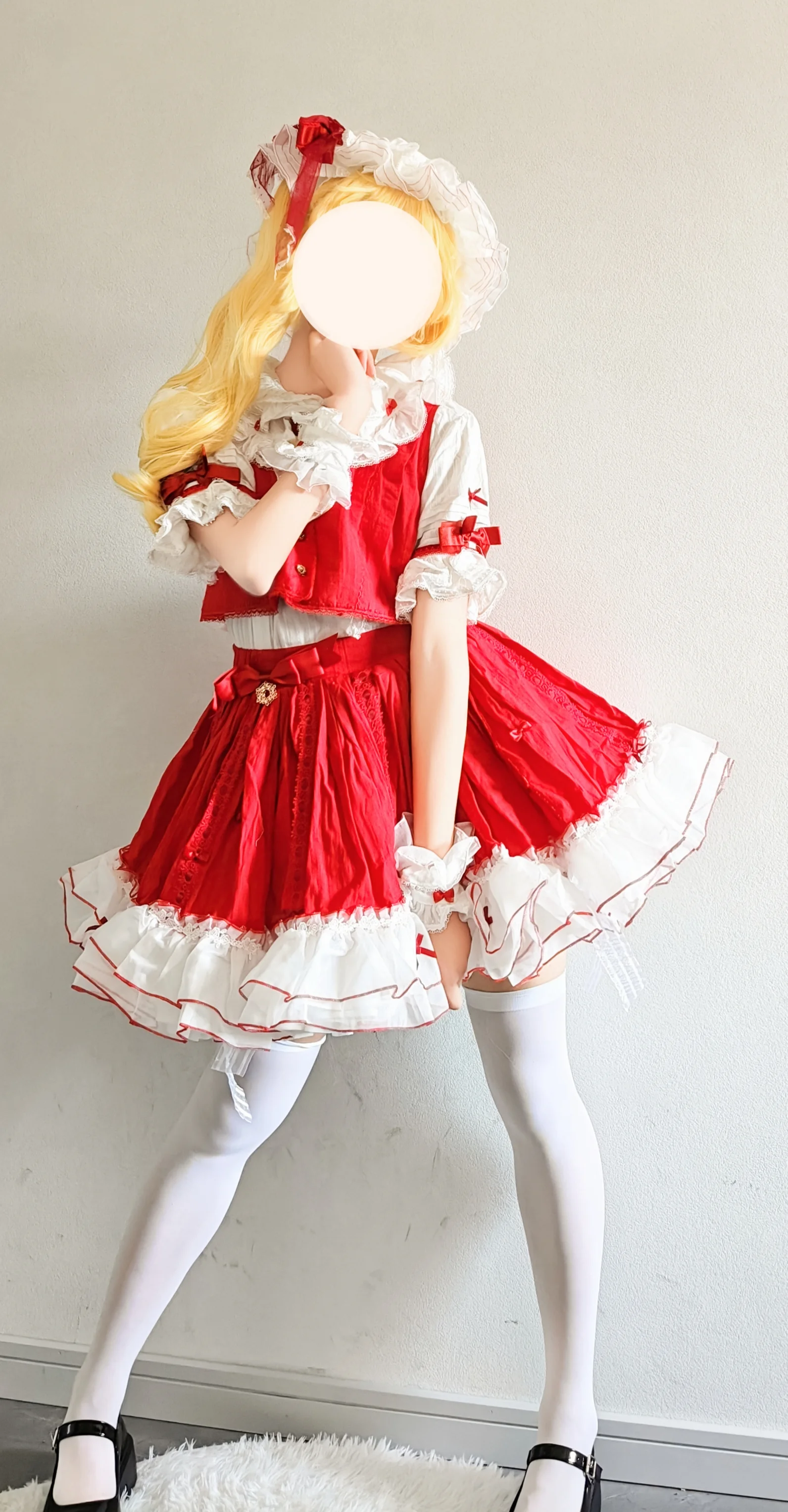 【芙兰朵露cos】东方Project红白主色调洋装的拍摄体验 - 第 3 张