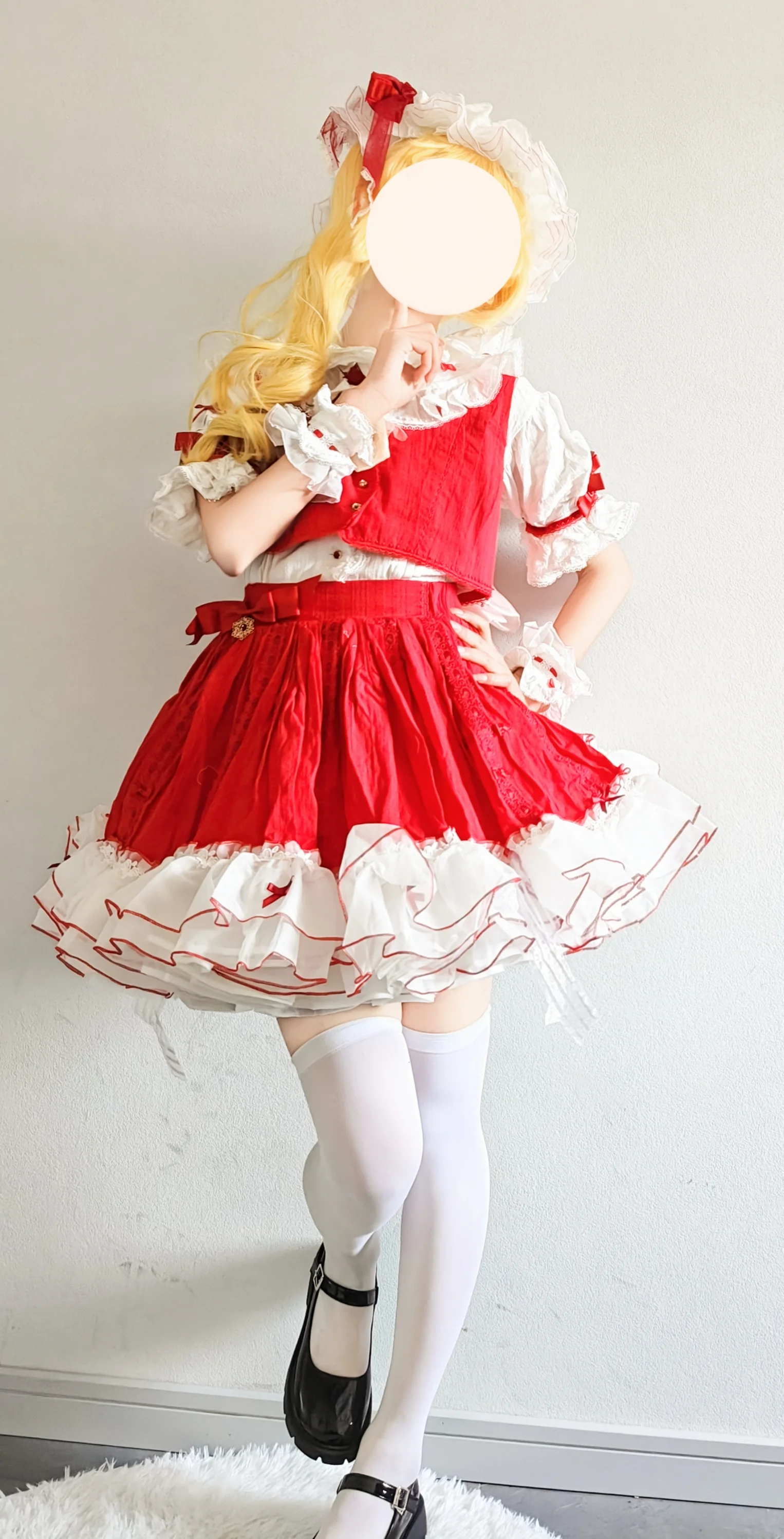 【芙兰朵露cos】东方Project红白主色调洋装的拍摄体验 - 第 5 张