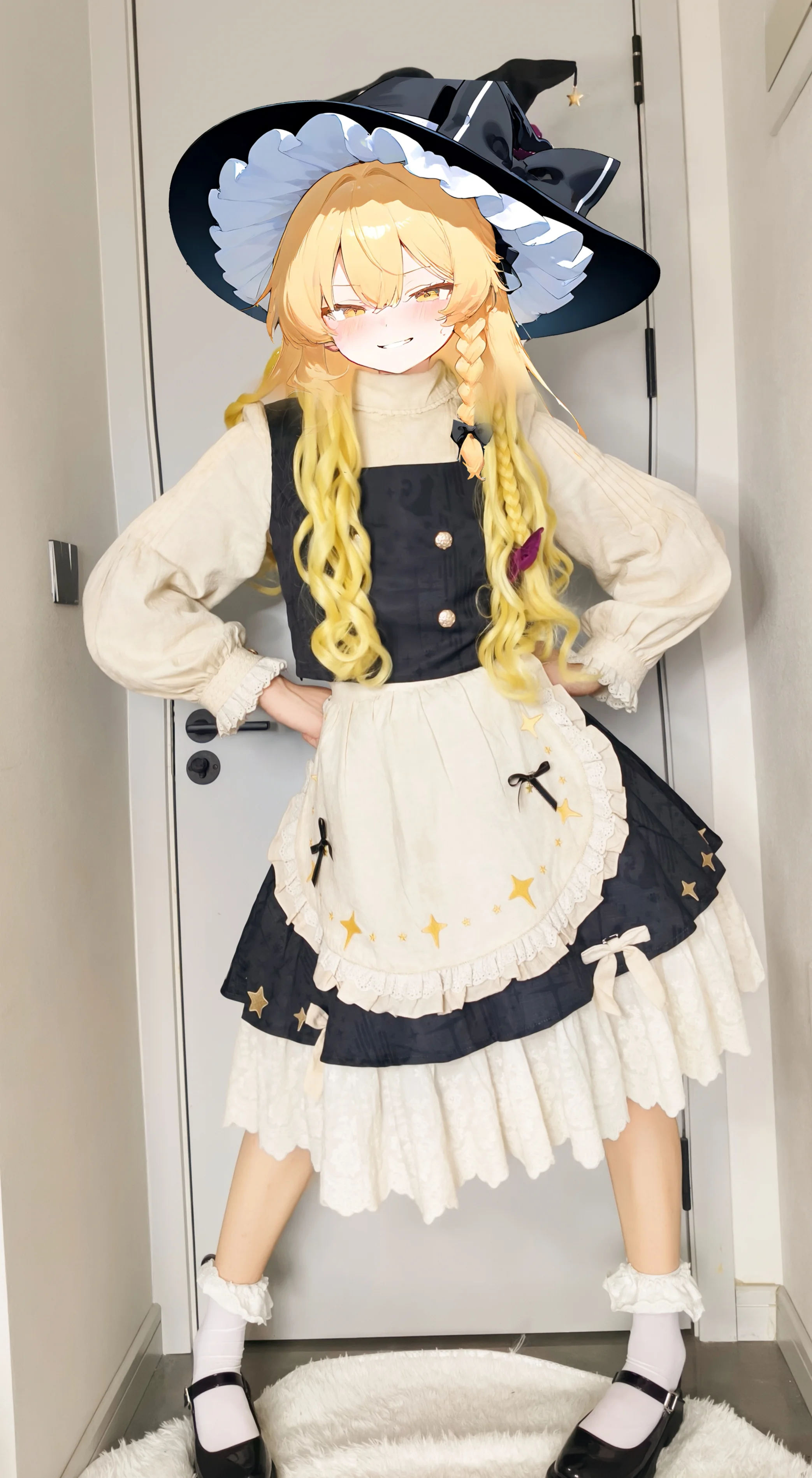 [Marisa cosplay] Touhou Project's Classic Witch Costume, the Apron Details are Richly Layered - Image 4