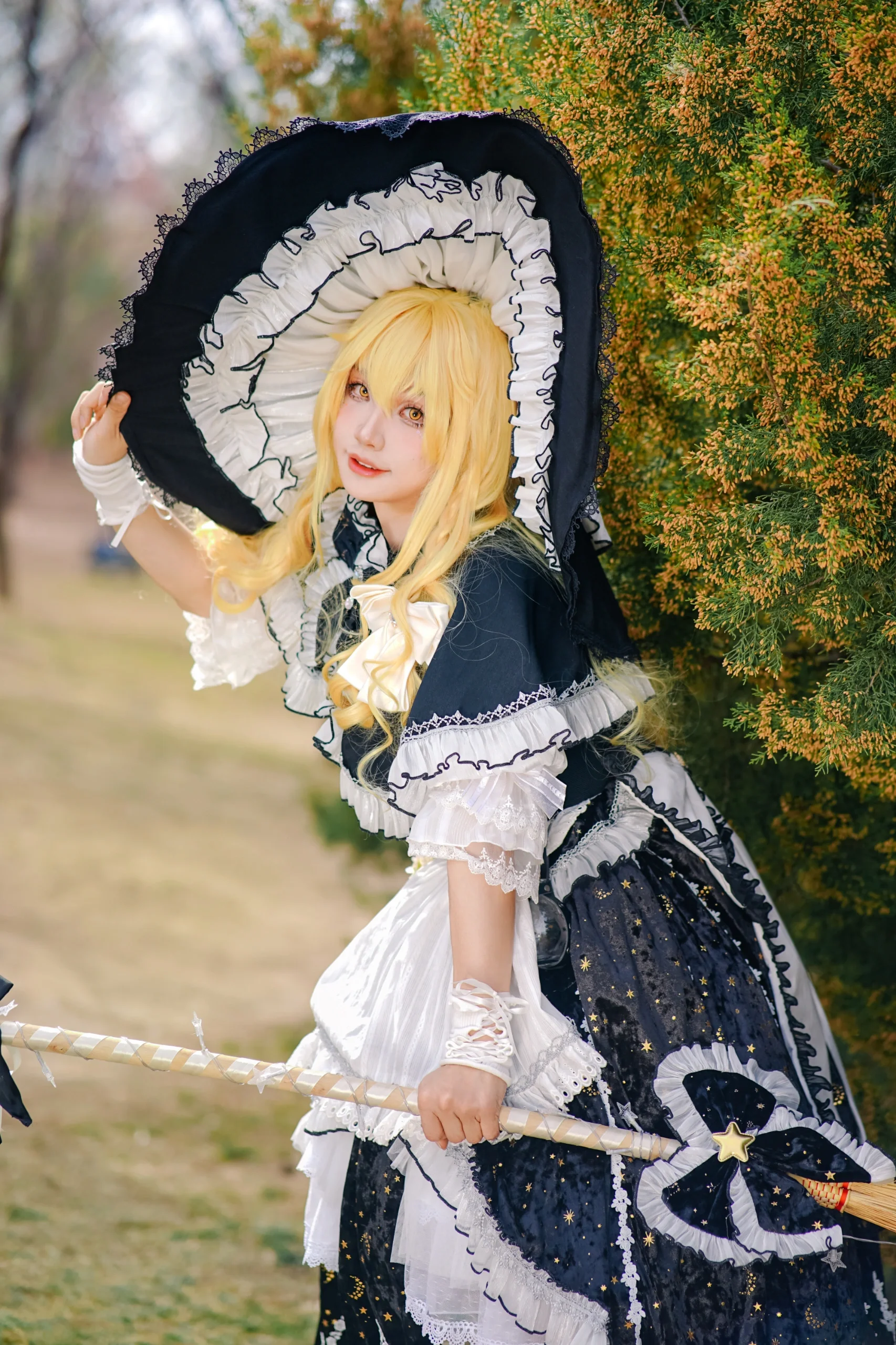 【雾雨魔理沙cos】东方project的普通魔法使，今天也是元气满满 - 第 6 张