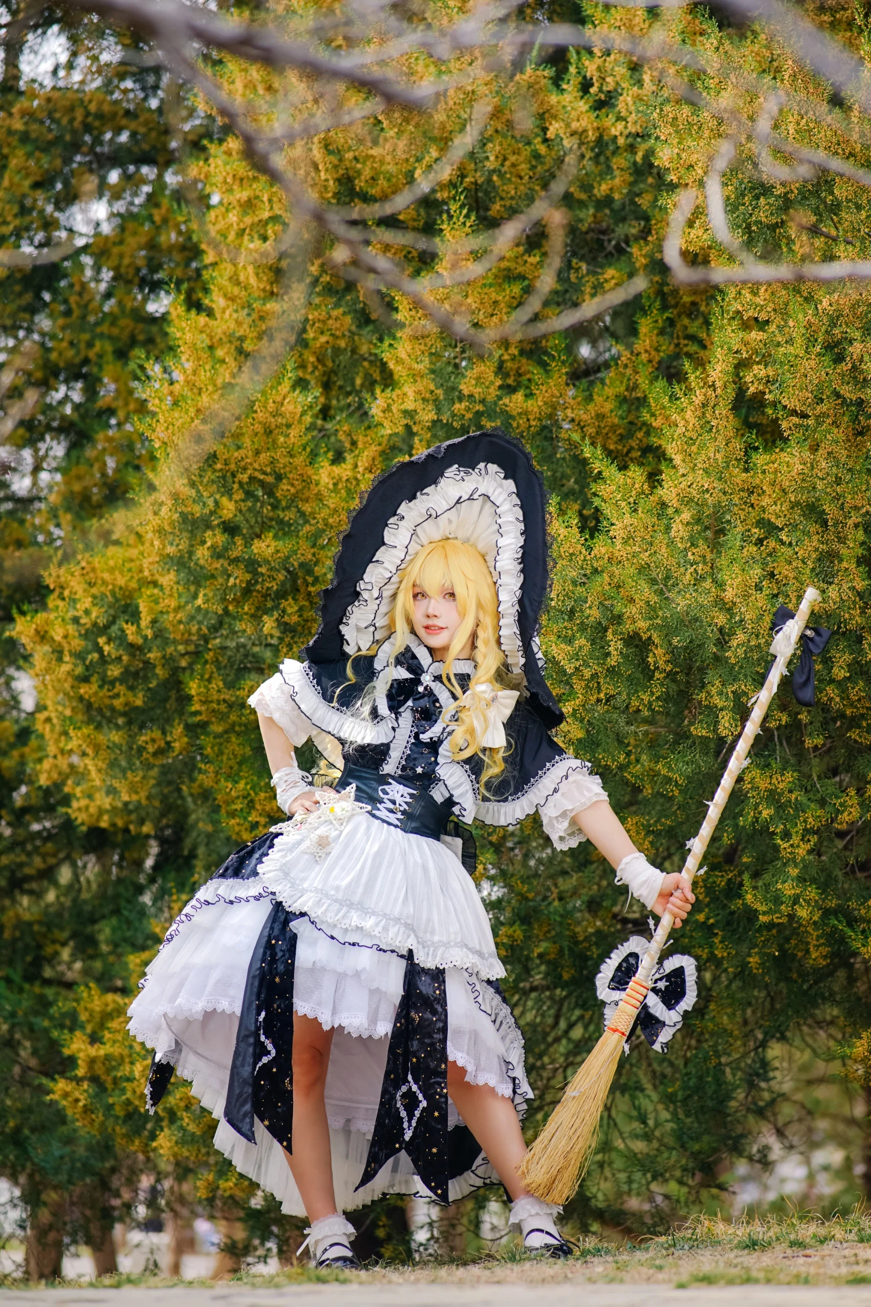 【雾雨魔理沙cos】东方project的普通魔法使，今天也是元气满满 - 第 9 张