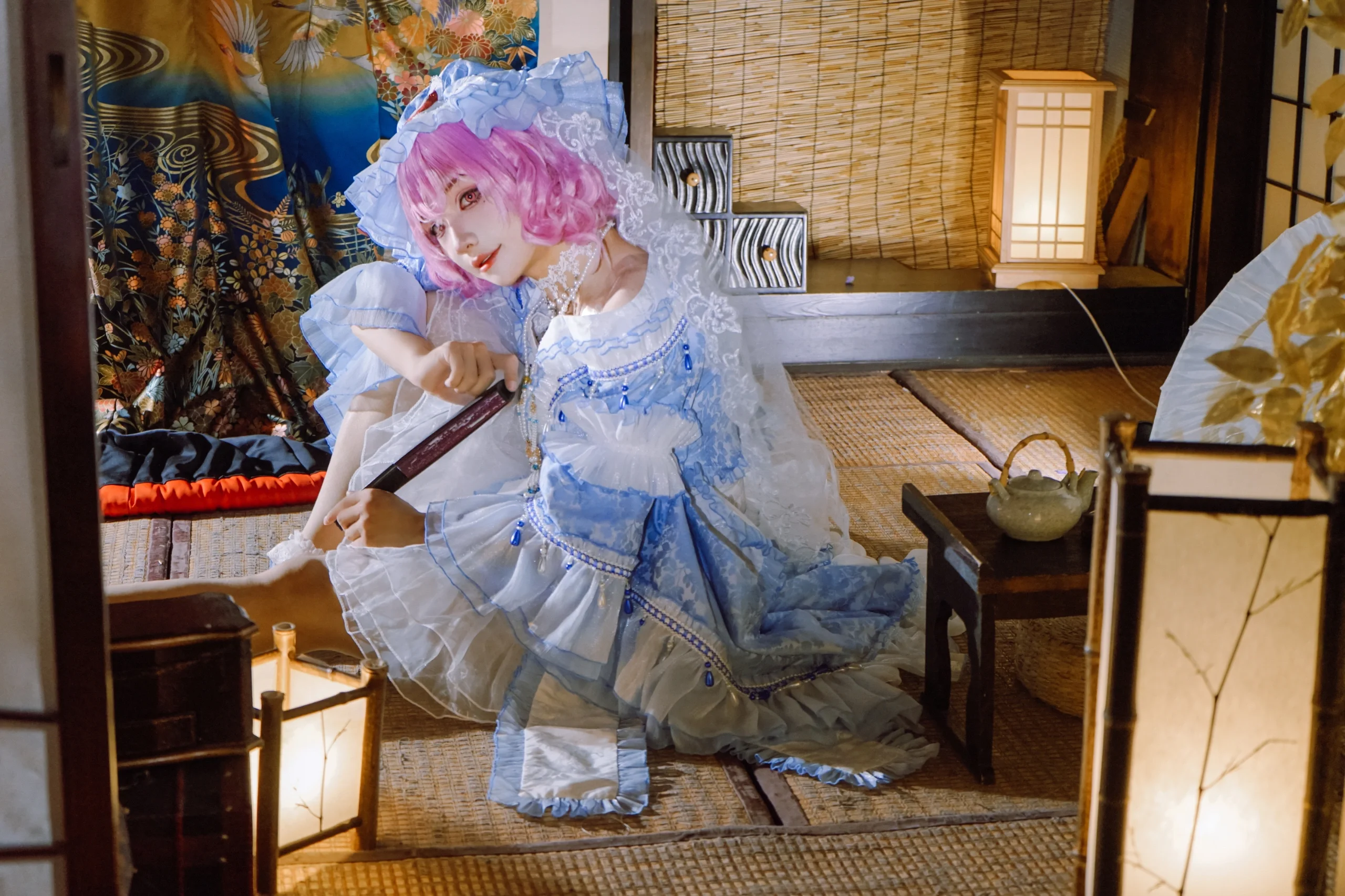 【西行寺幽幽子cos】在樱花下捕捉东方Project的幽邃美学 - 第6张