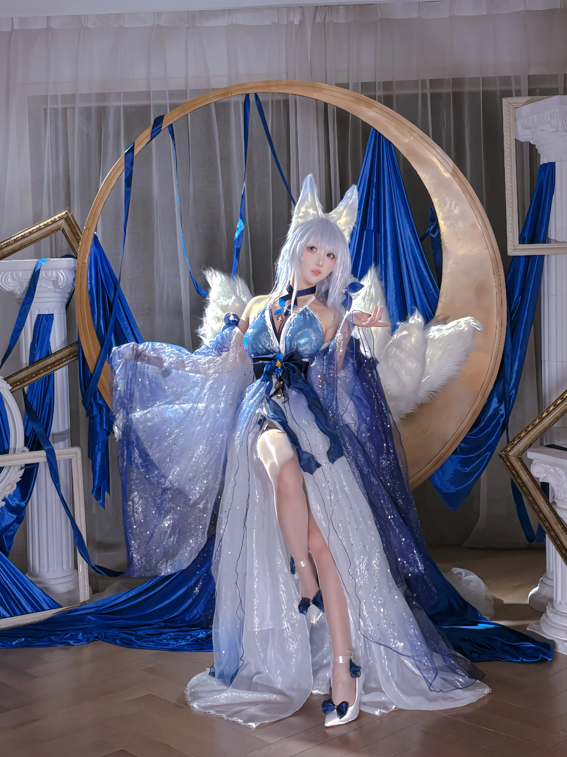 【信濃 コスプレ】アズールレーン礼服Ver.、星河のチュールに包まれた静寂