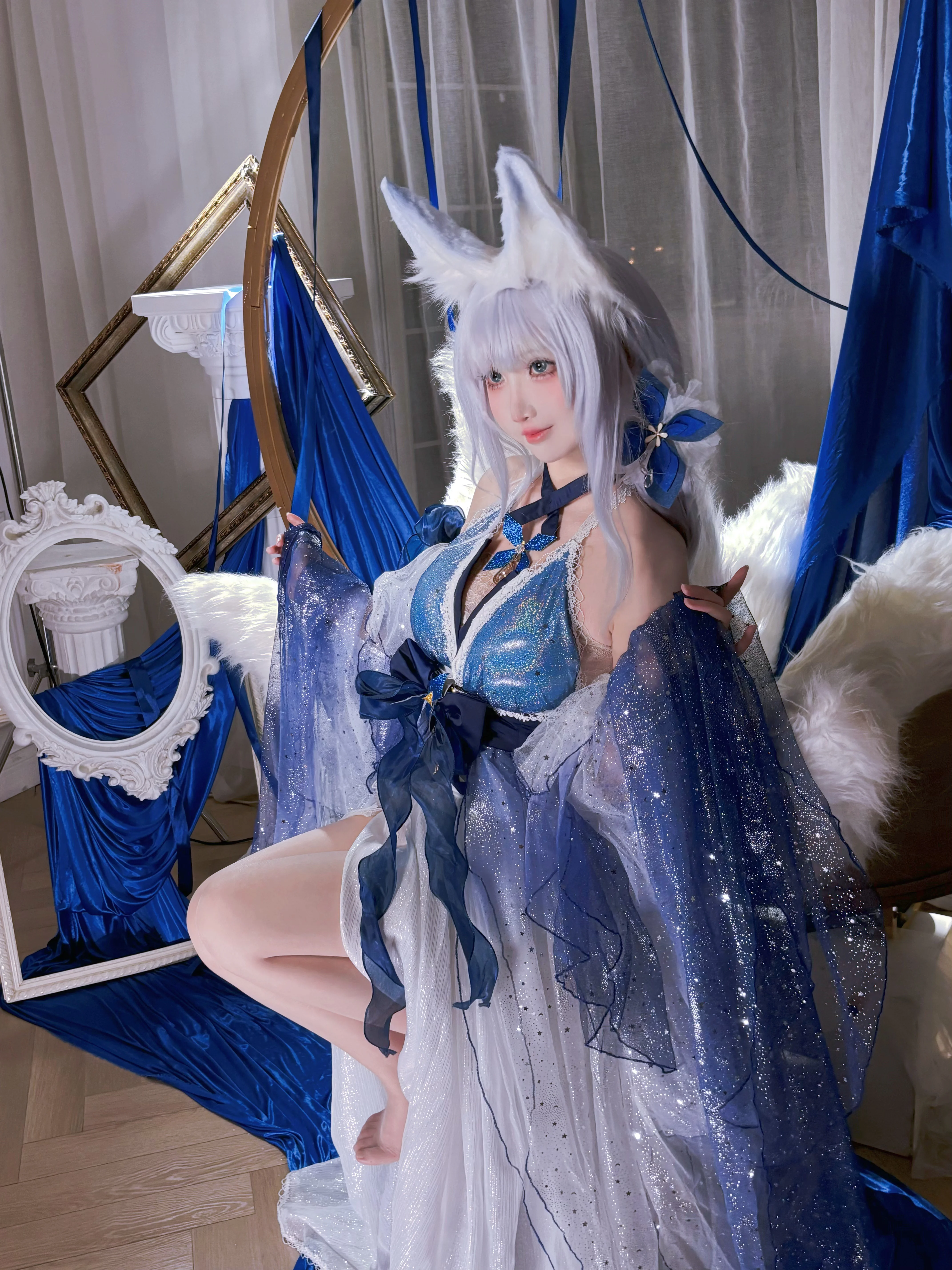 【信濃 コスプレ】アズールレーン礼服Ver.、星河のチュールに包まれた静寂 - 3 枚目