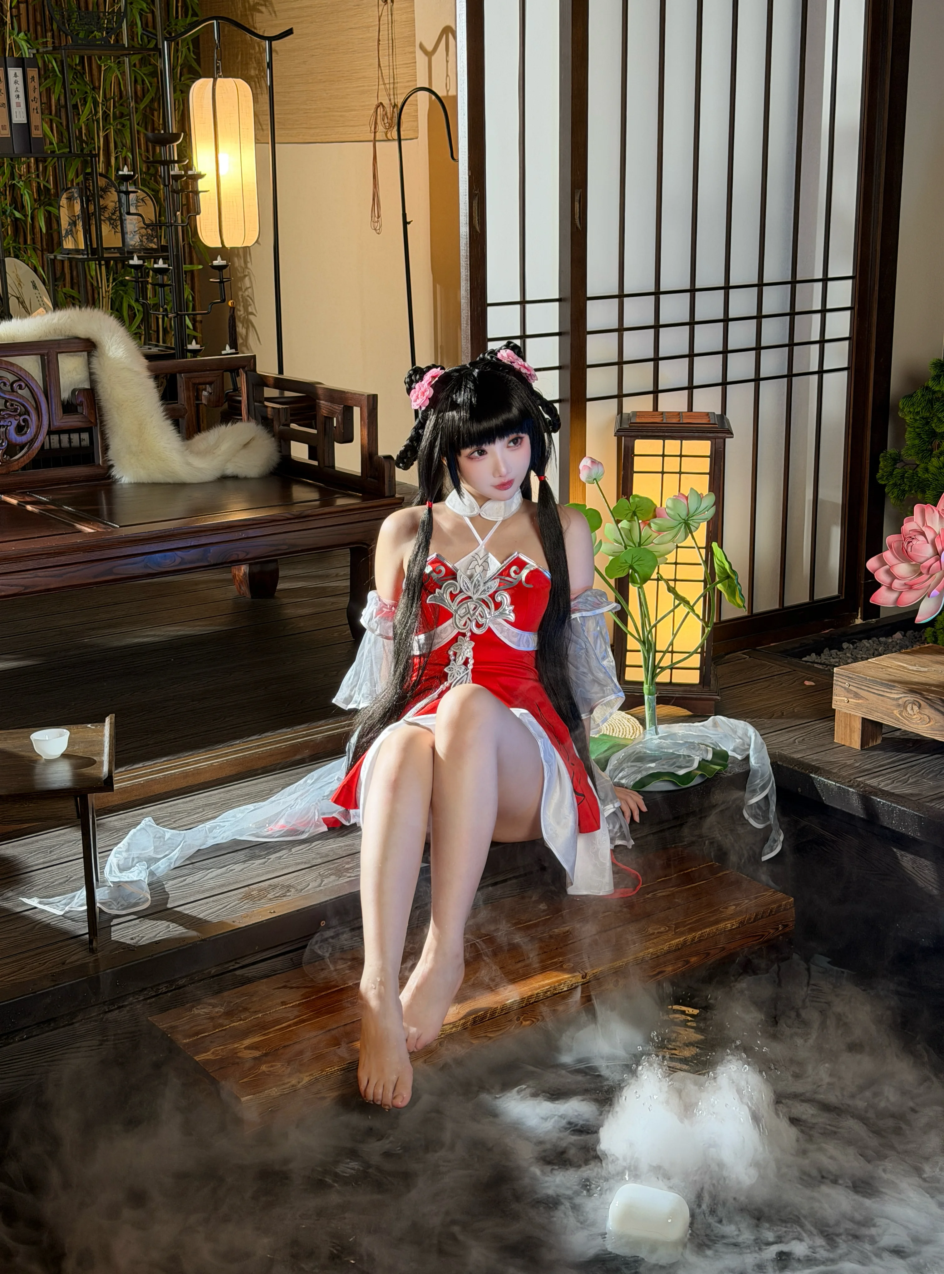 完美世界火灵儿幼年cos 石国灵动的仙侠少女