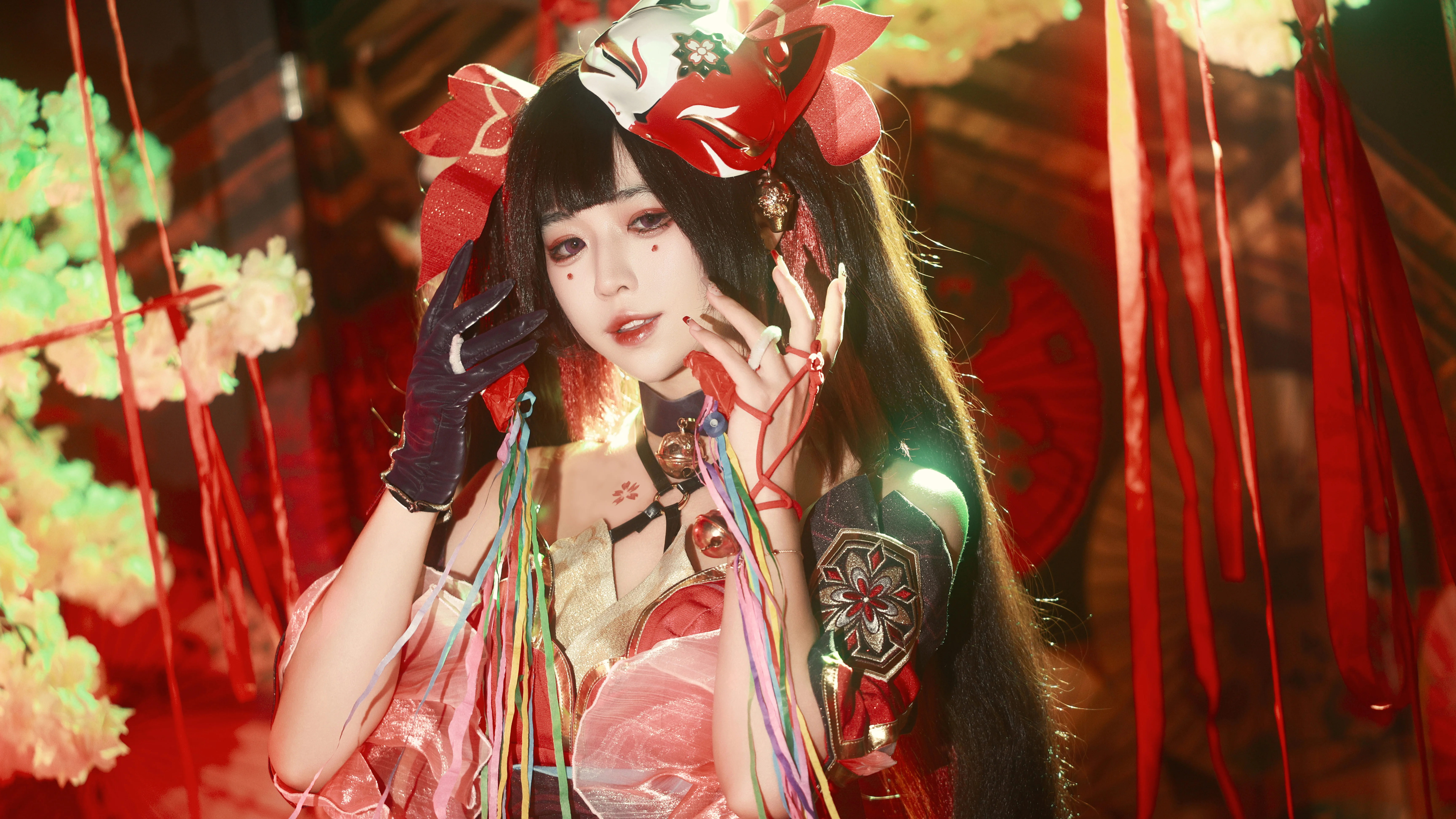 【欢愉cos】星穹铁道里的红绿碰撞，视觉张力拉满 - 第2张