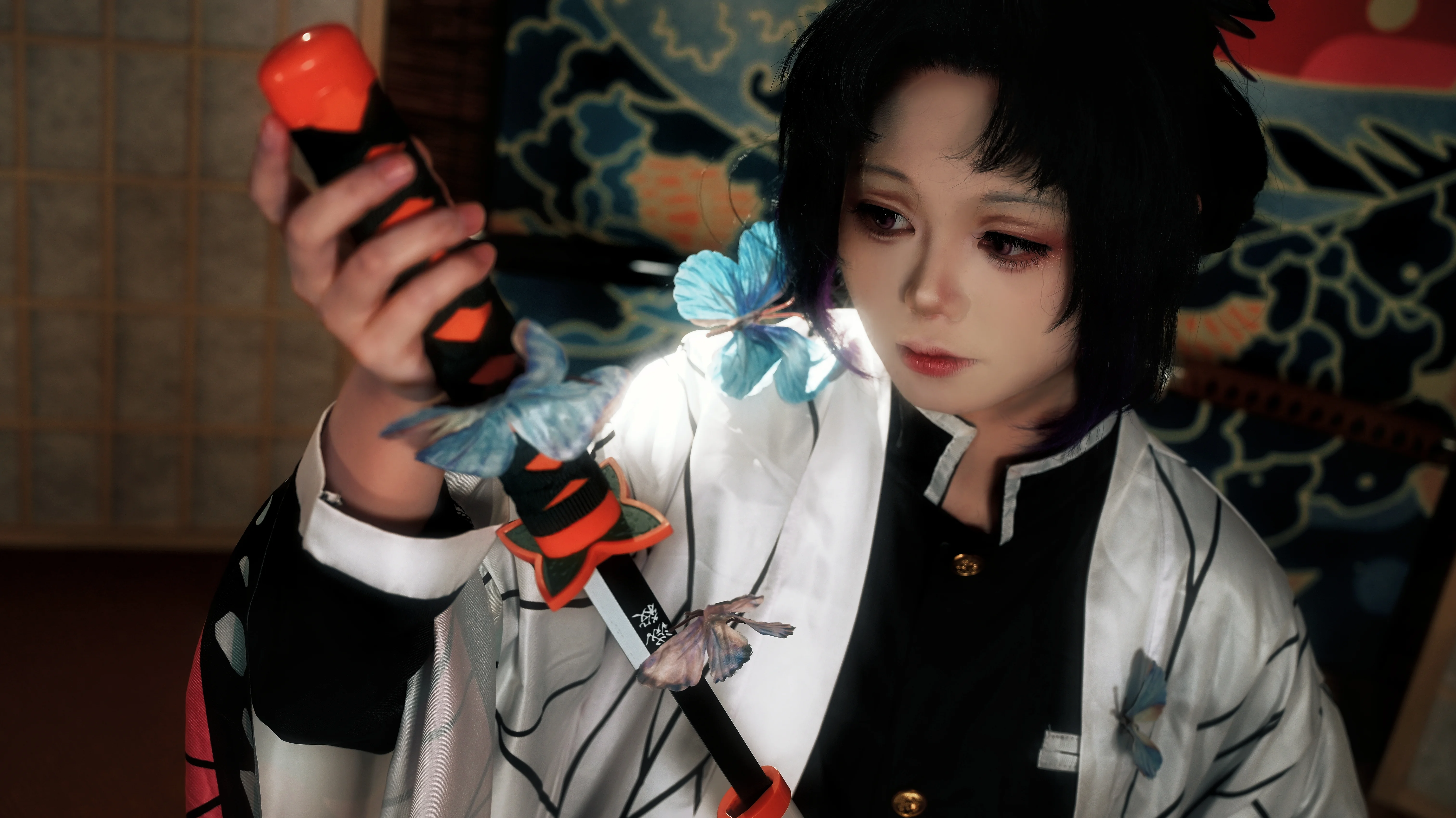 【蝴蝶忍cos】鬼灭之刃里的蝶之呼吸与和室光影 - 第 8 张