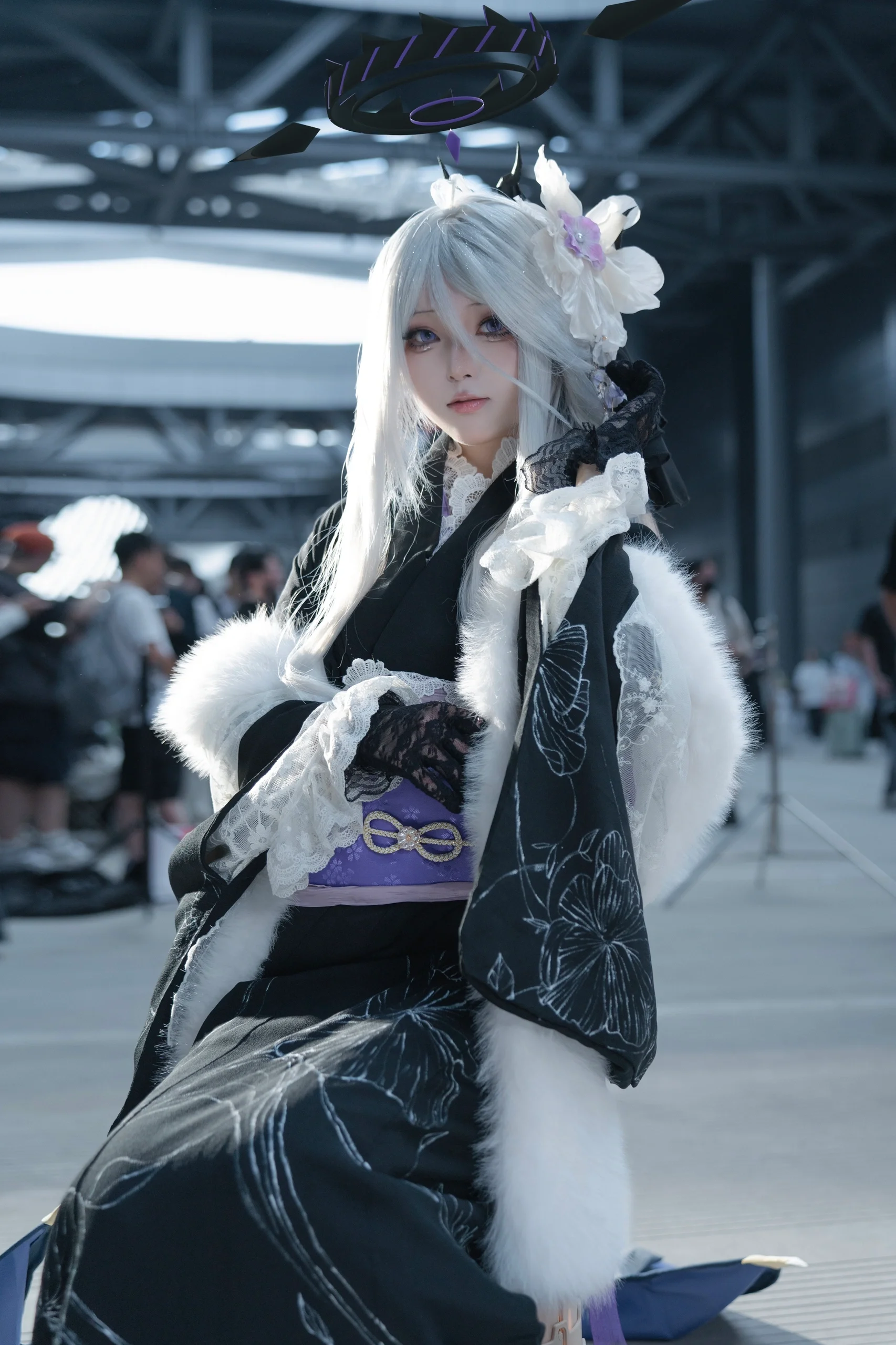 【空崎日奈cos】CP31摊娘日志，和服版蔚蓝档案装扮亮相 - 第 3 张