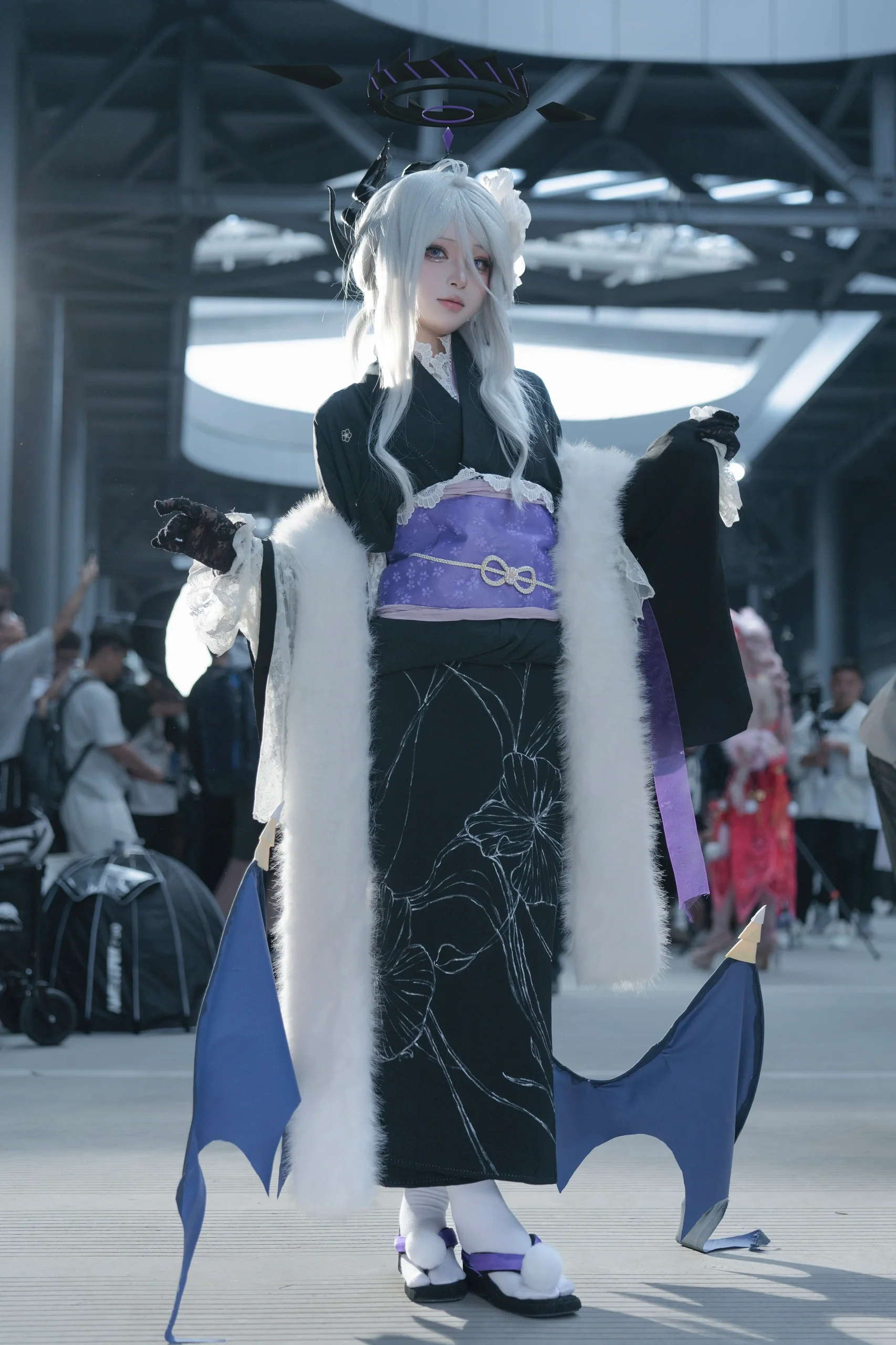 【空崎日奈cos】CP31摊娘日志，和服版蔚蓝档案装扮亮相 - 第 4 张