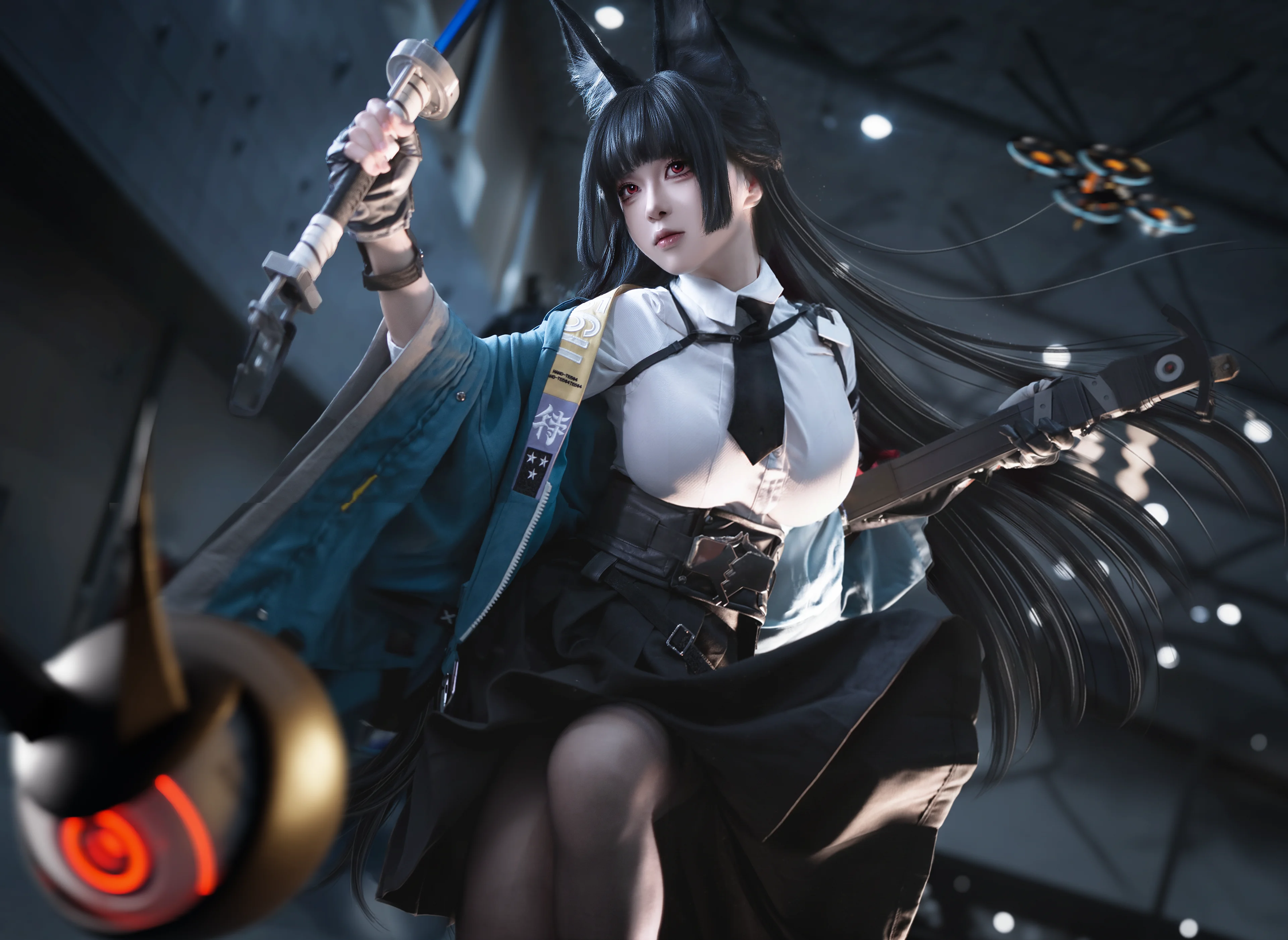 【星见雅cos】绝区零的刀光，代价是摔了个屁墩
